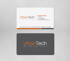 Design de Carte de Visite par chandrayaan.creative pour Urbantech electrical | Design : #33960032