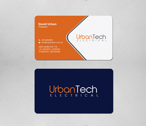 Design de Carte de Visite par chandrayaan.creative pour Urbantech electrical | Design : #33960036