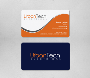 Design de Carte de Visite par chandrayaan.creative pour Urbantech electrical | Design : #33960039