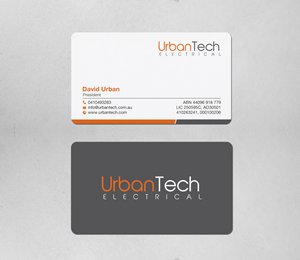 Design de Carte de Visite par chandrayaan.creative pour Urbantech electrical | Design : #33960040