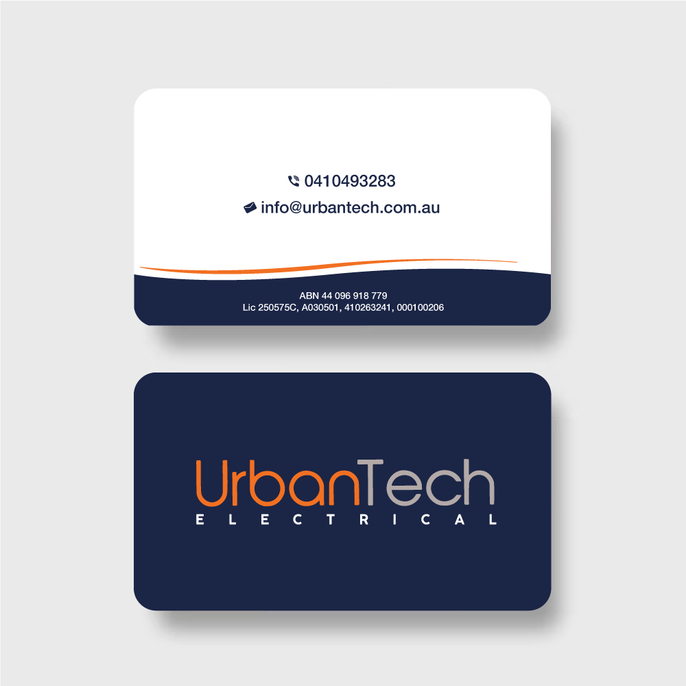 Business Card Design by Isu-D for Urbantech electrical | Design #33958826