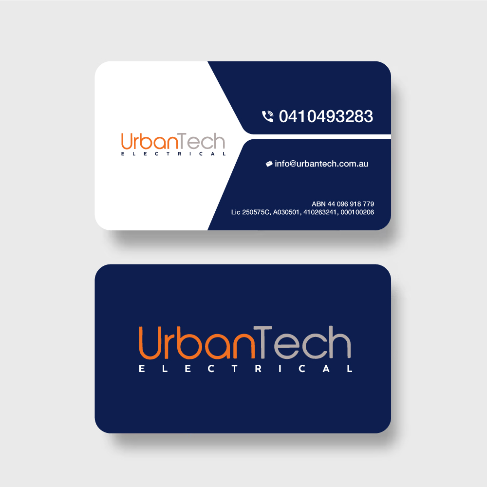 Business Card Design by Isu-D for Urbantech electrical | Design #33958829