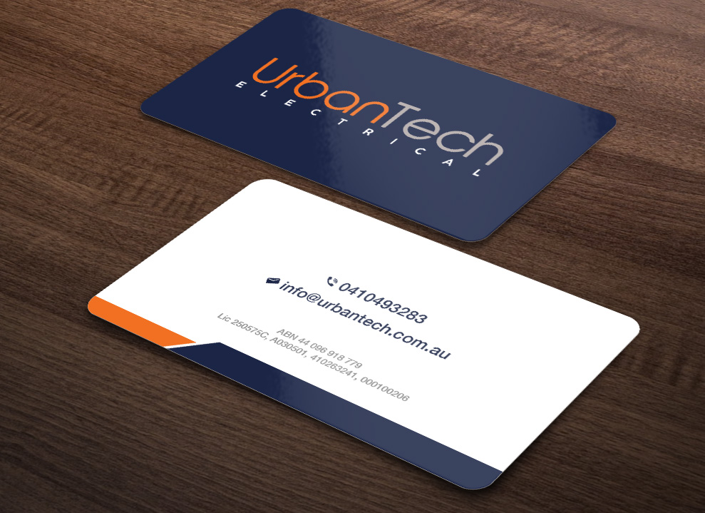 Business Card Design by Isu-D for Urbantech electrical | Design #33958833