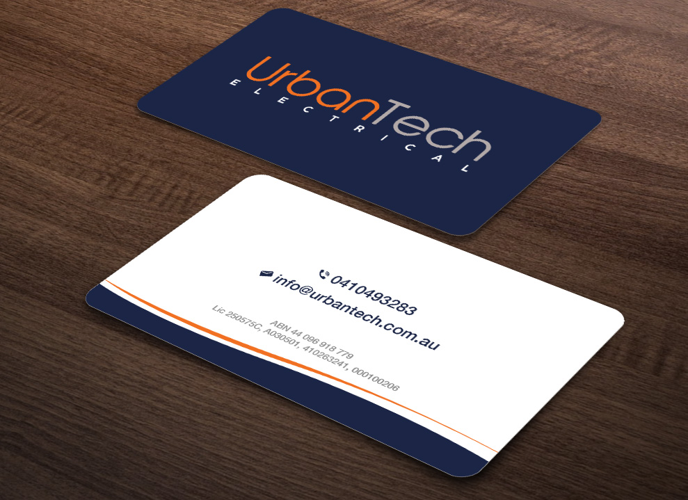 Business Card Design by Isu-D for Urbantech electrical | Design #33958834