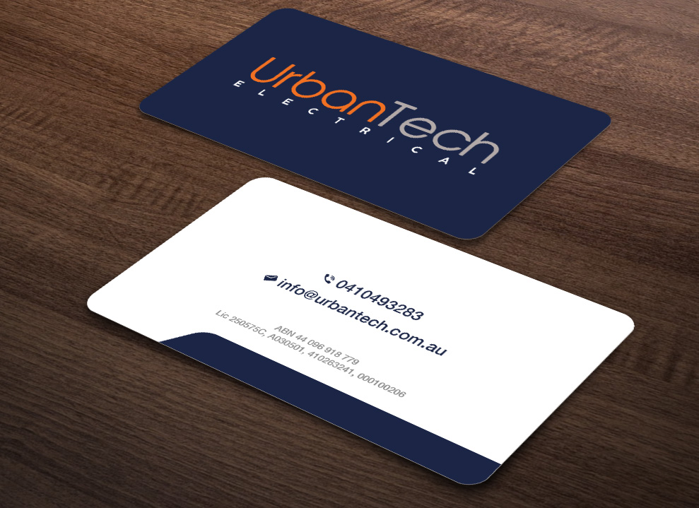 Business Card Design by Isu-D for Urbantech electrical | Design #33958838