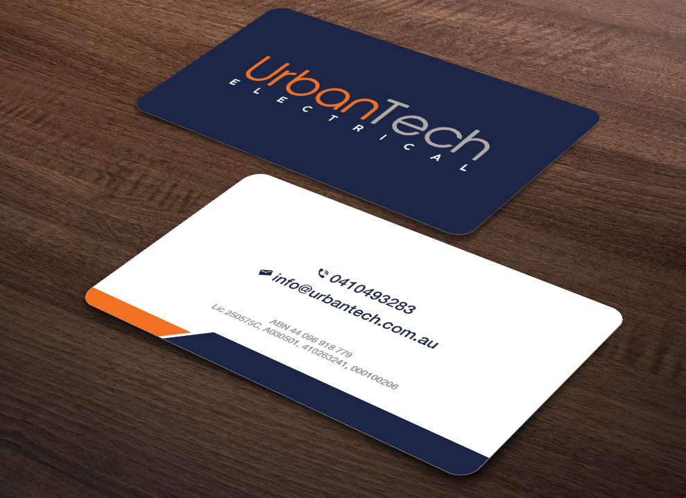 Business Card Design by Isu-D for Urbantech electrical | Design #33958840