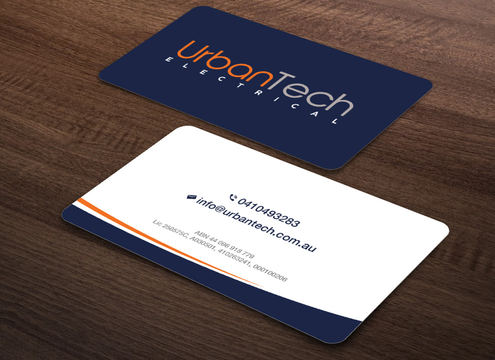 Business Card Design by Isu-D for Urbantech electrical | Design #33958842