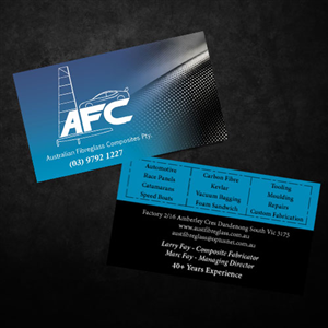 Business Card Design by red rocket creative for Australian Fibreglass Composites | Design: #3110515