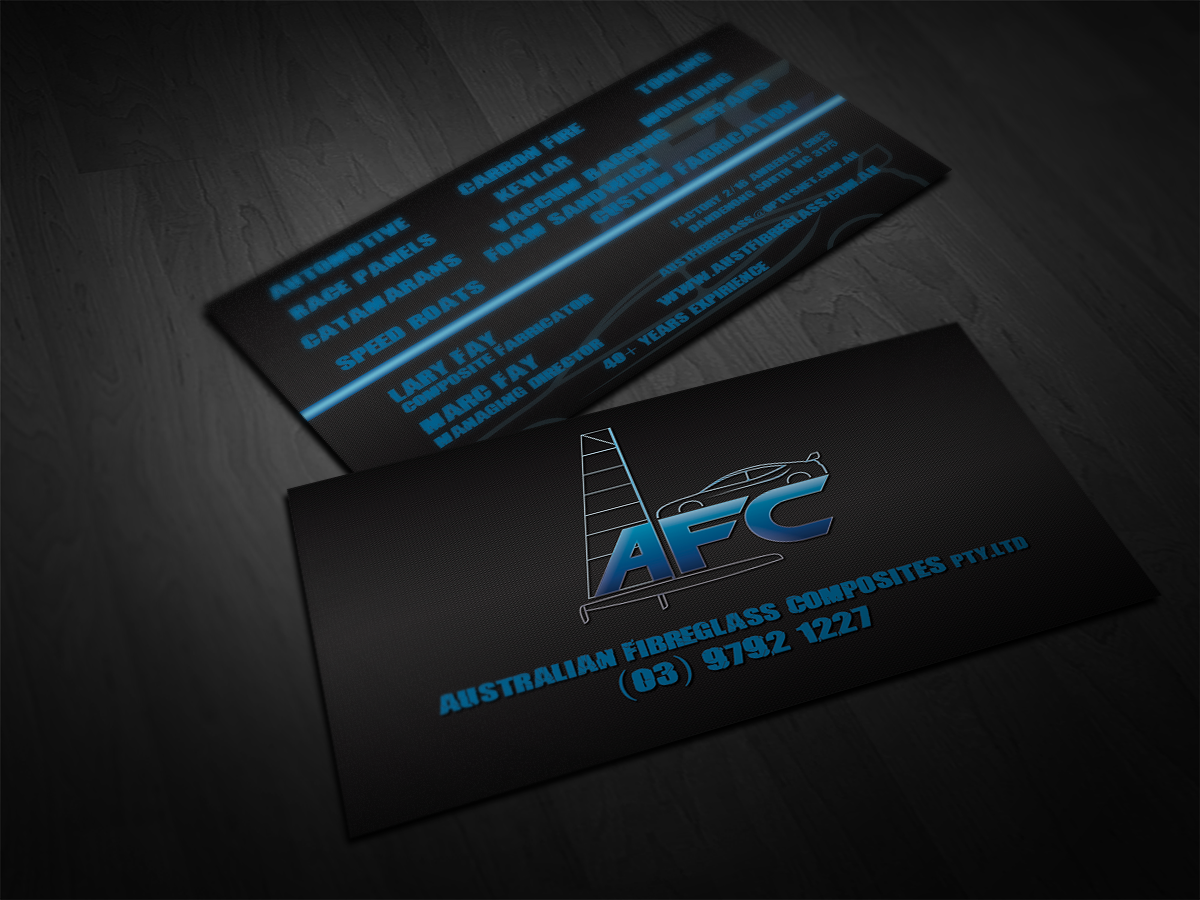 Business Card Design by subre for Australian Fibreglass Composites | Design #3109761