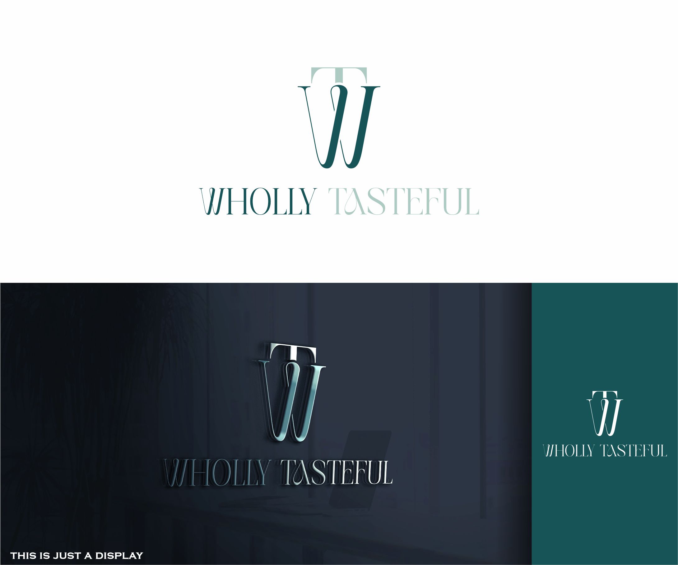 Logo Design by alkaline for Wholly Tasteful | Design #33957923