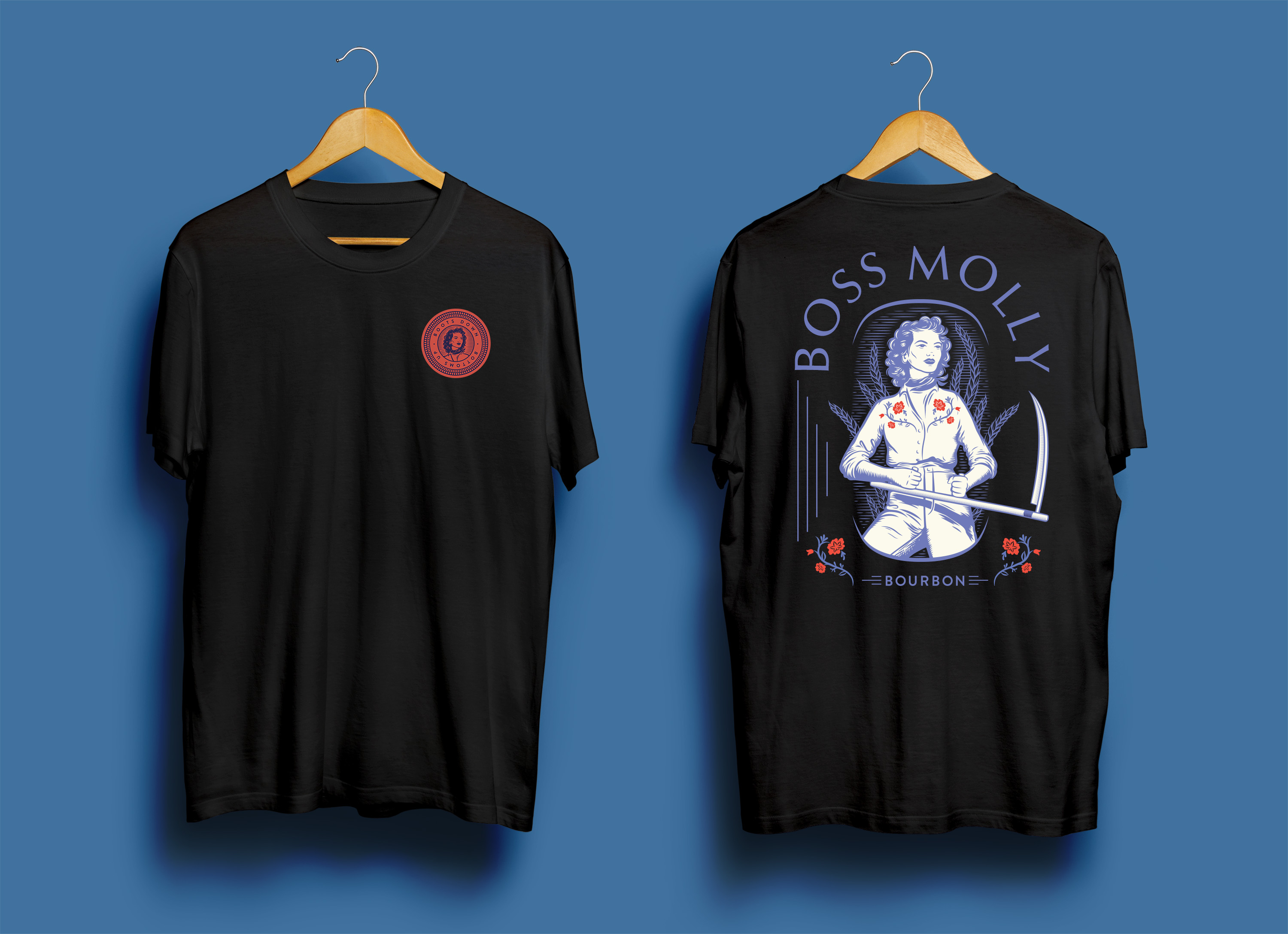 Design de T-shirt par Sun Moon Graphic Designer pour Boss Molly Bourbon | Design #33958050