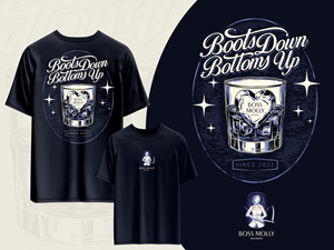 T-shirt Design by Letterdot for Boss Molly Bourbon | Design: #33970315