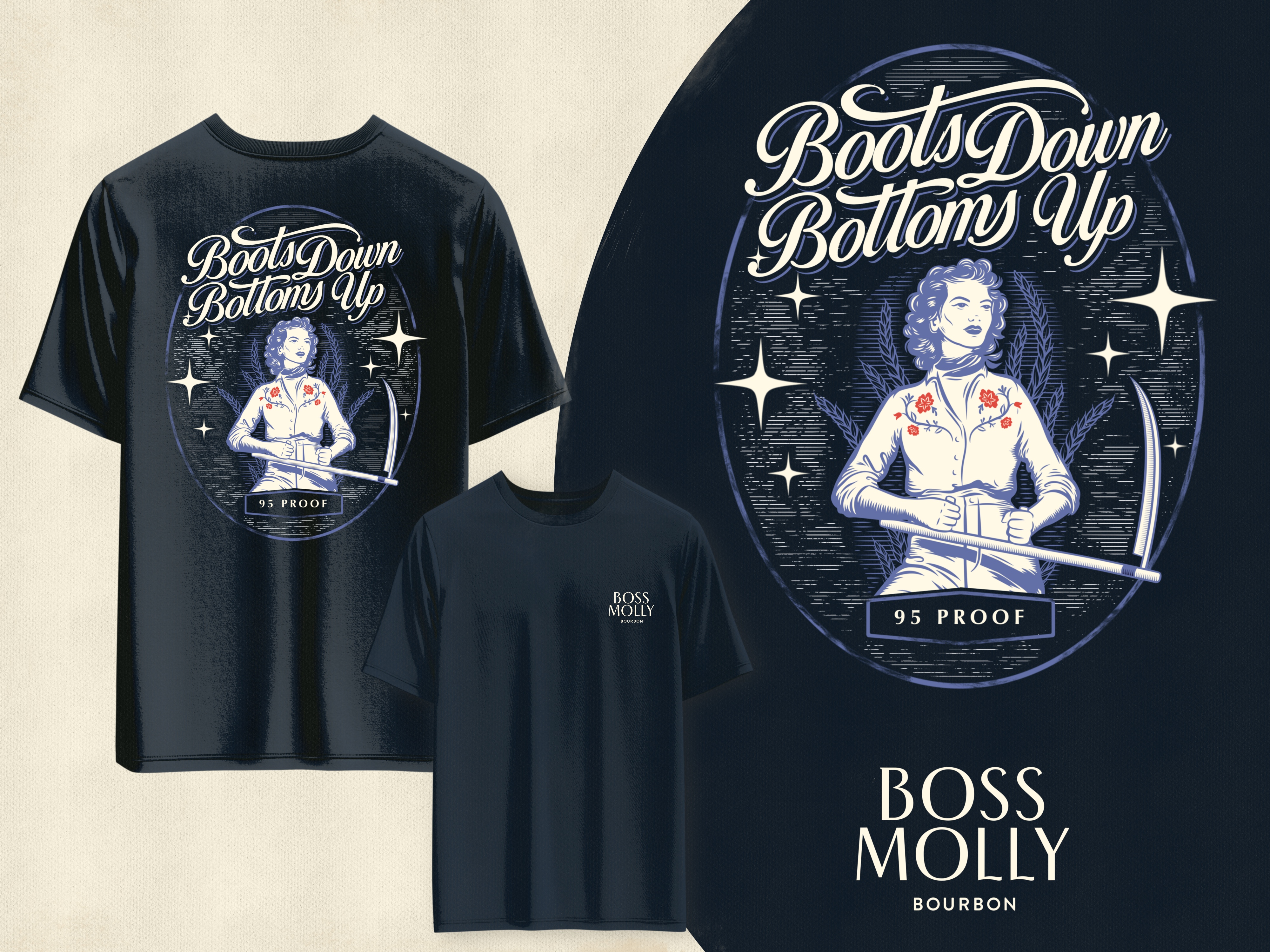 T-shirt Design by Letterdot for Boss Molly Bourbon | Design #34046254