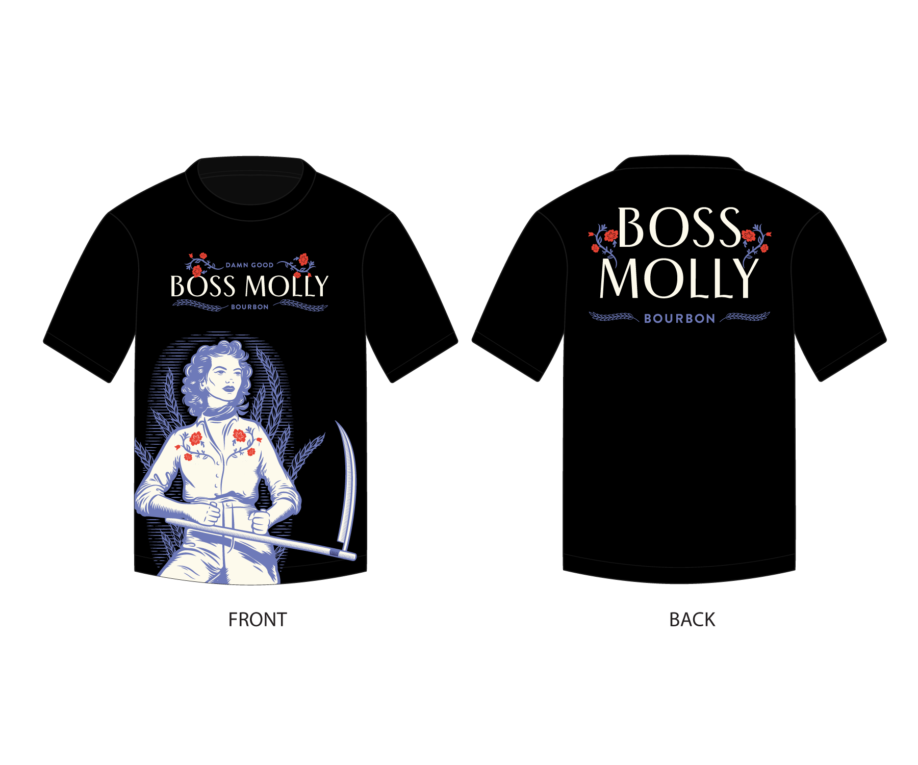 T-shirt Design by Nurica for Boss Molly Bourbon | Design #33971903