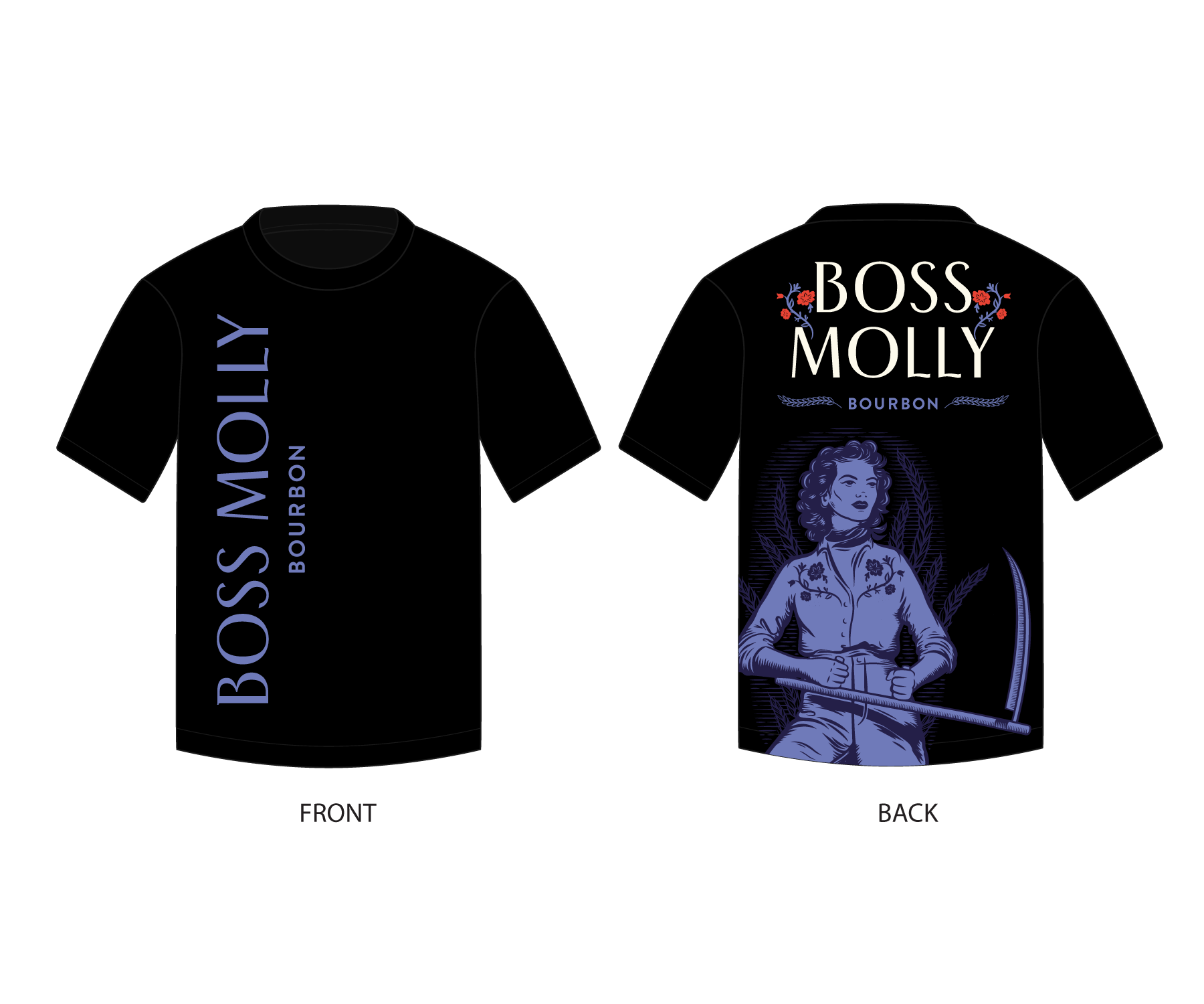 T-shirt Design by Nurica for Boss Molly Bourbon | Design #33971904
