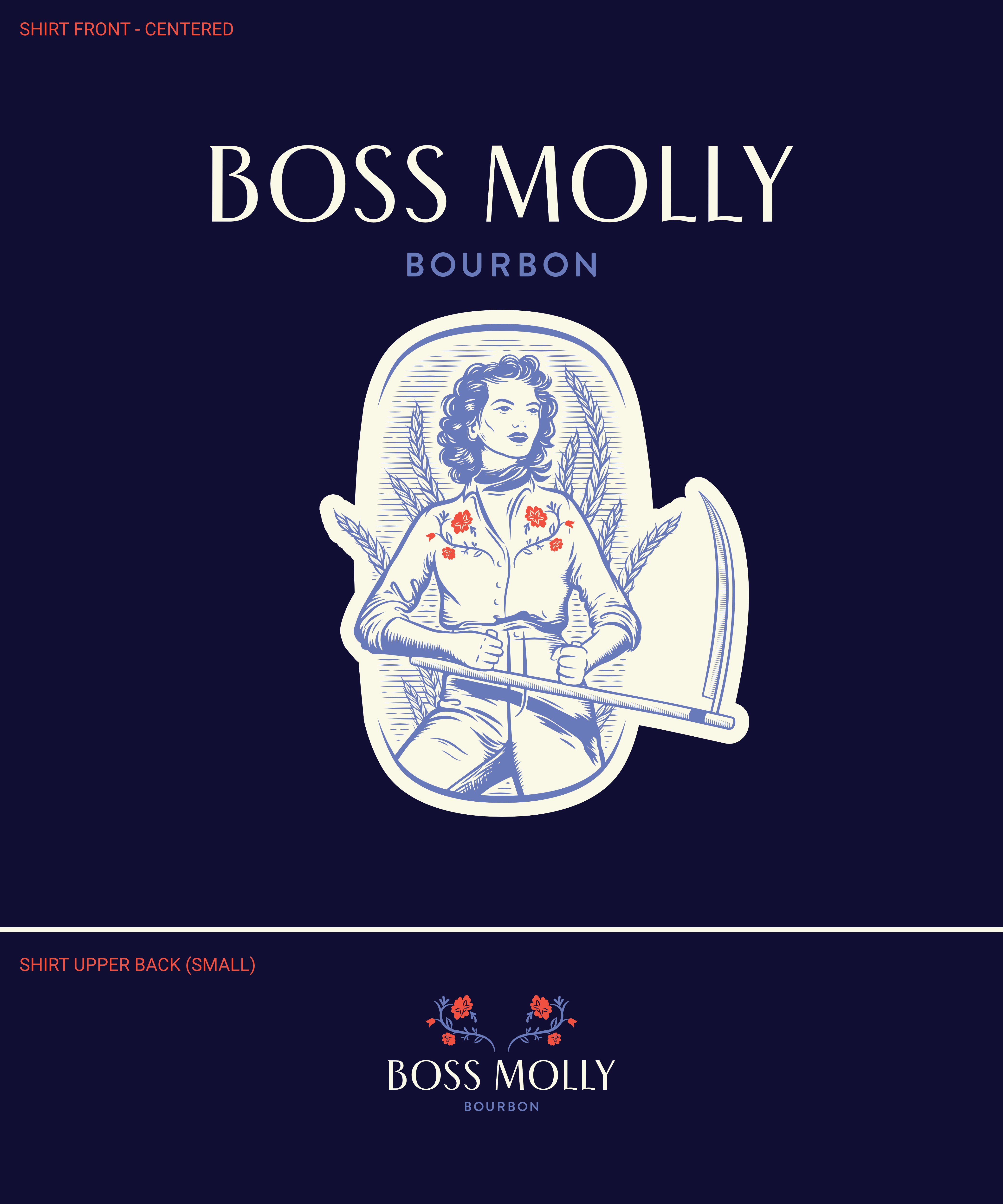 T-shirt Design by Mclickster Designs for Boss Molly Bourbon | Design #33972550
