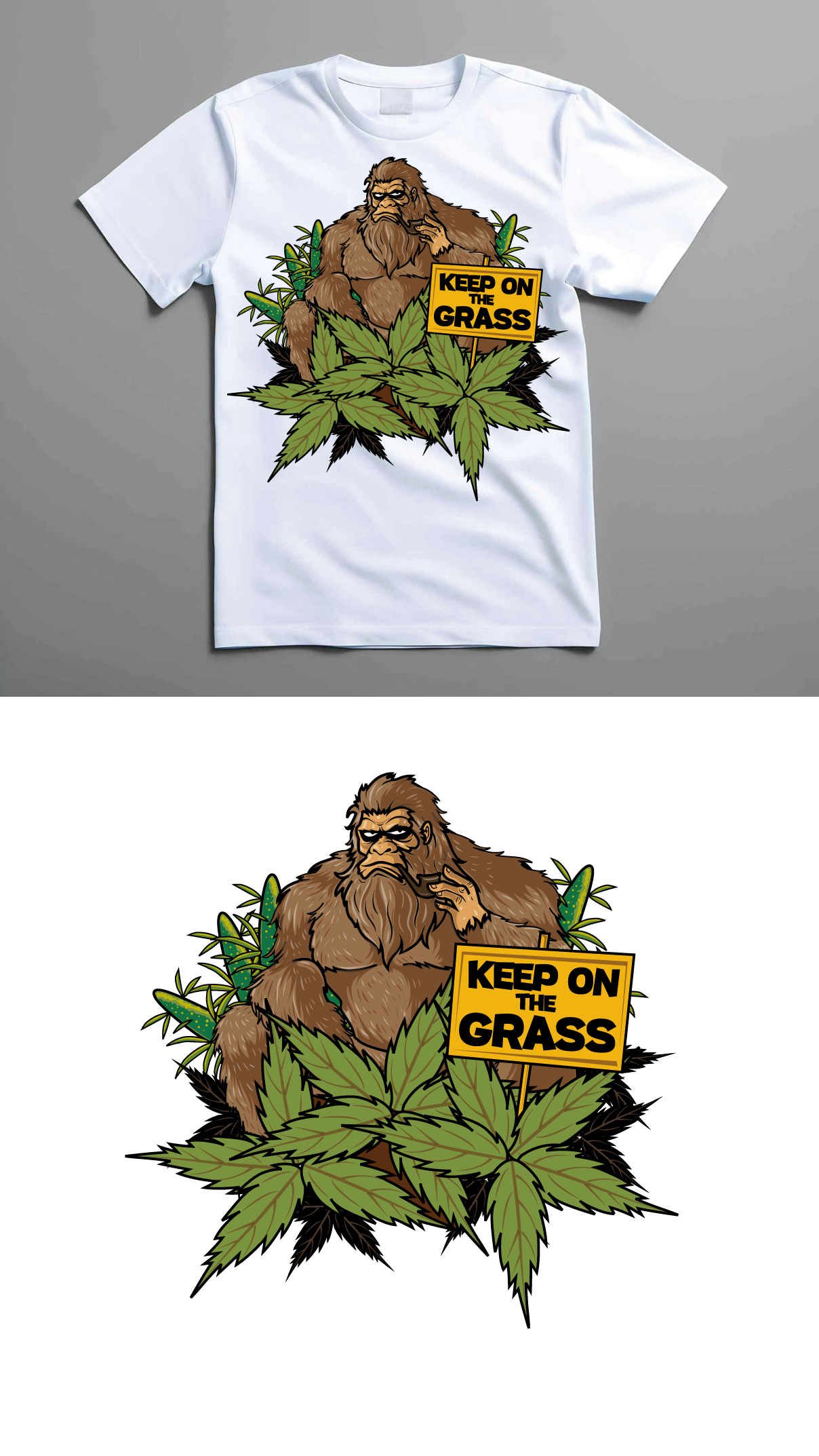 T-shirt Design by LogoPoko for Stashsquatch LLC / Stashsquatch Farms | Design #33963068