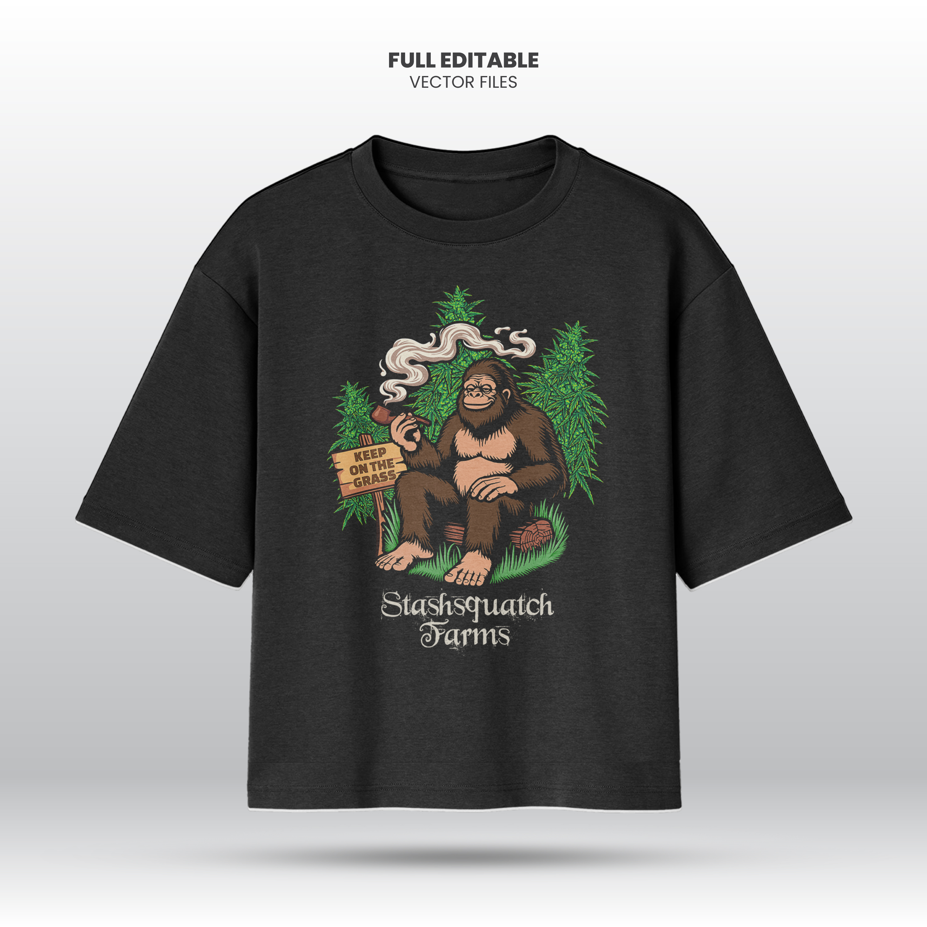 T-shirt Design by Winki for Stashsquatch LLC / Stashsquatch Farms | Design #33962769