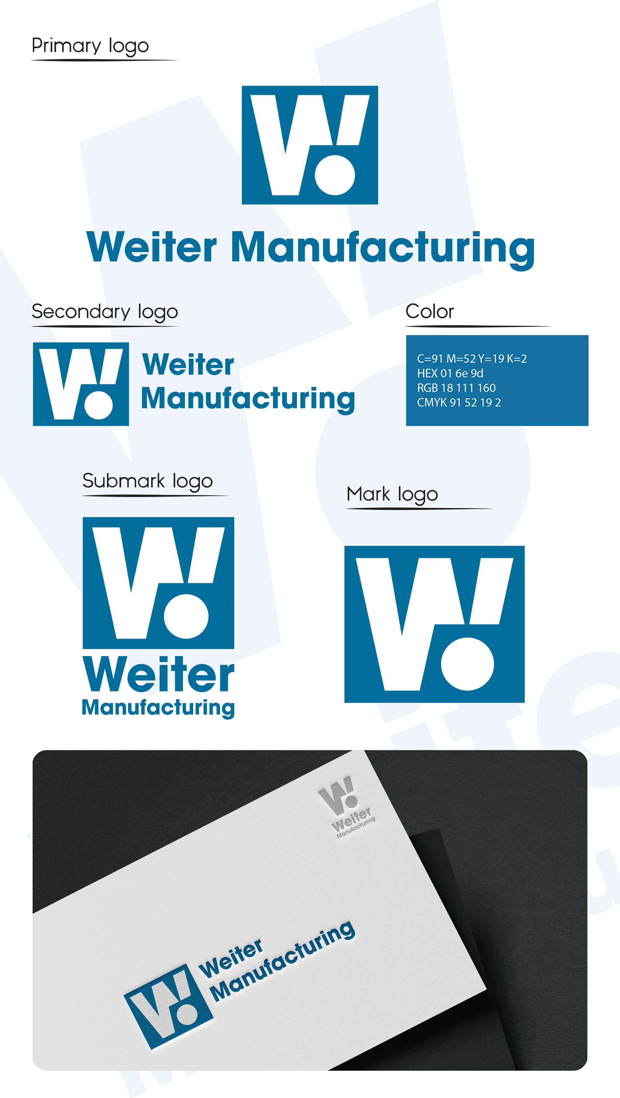 Logo Design by Bakuta Design for Weiter Manufacturing, LLC | Design #33973887