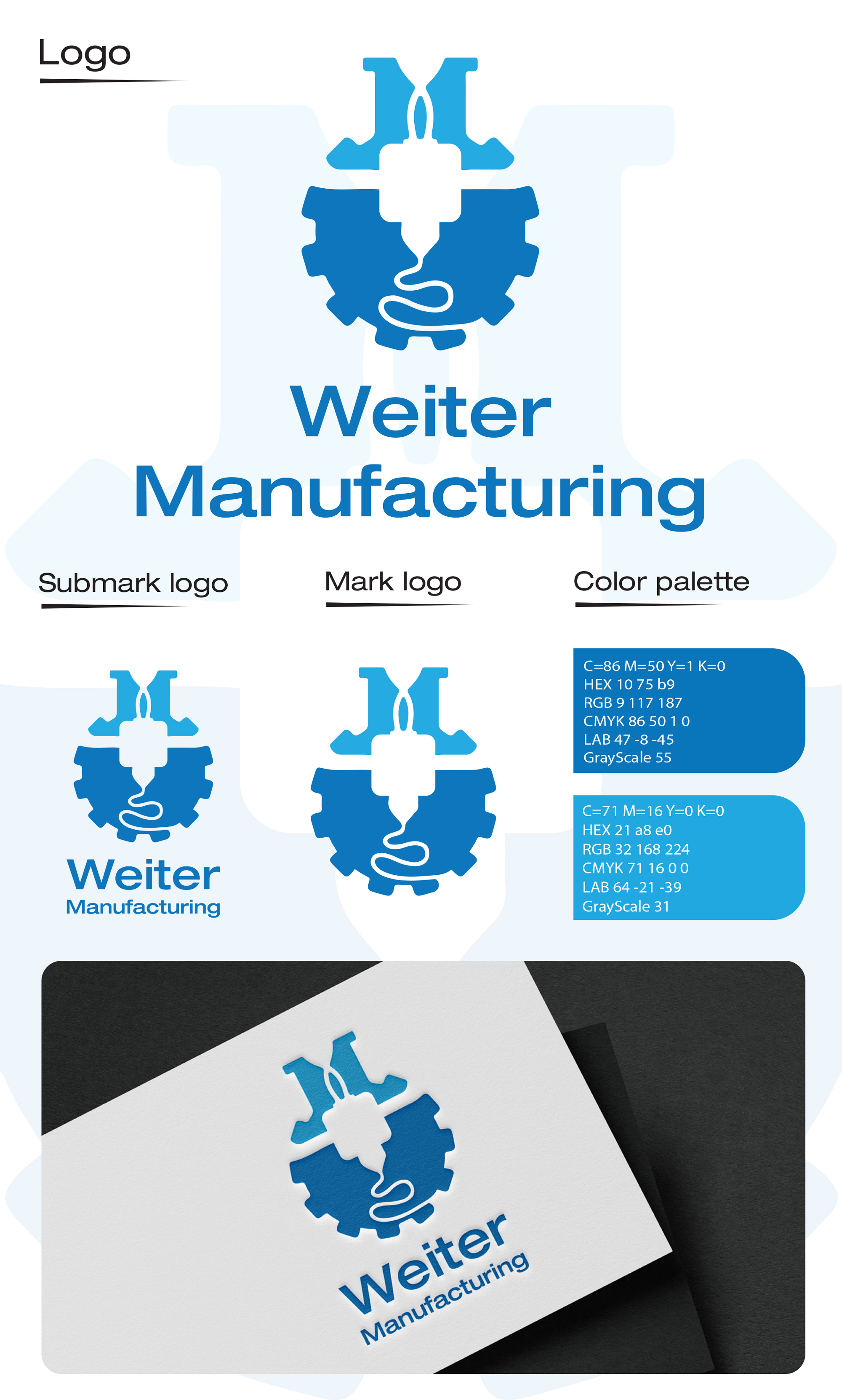 Logo Design by Bakuta Design for Weiter Manufacturing, LLC | Design #33993406
