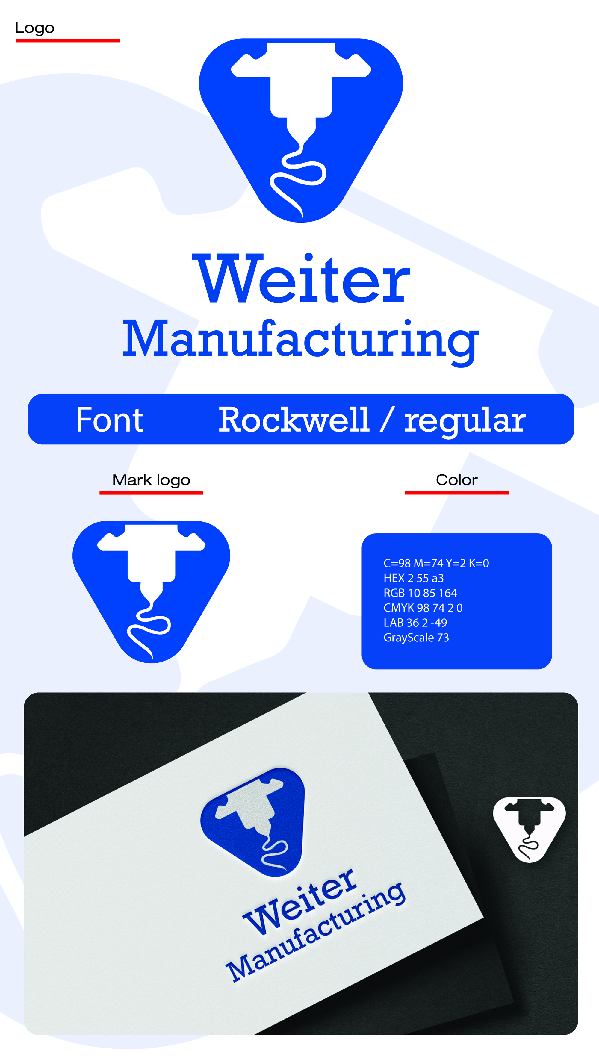 Logo Design by Bakuta Design for Weiter Manufacturing, LLC | Design #34000945