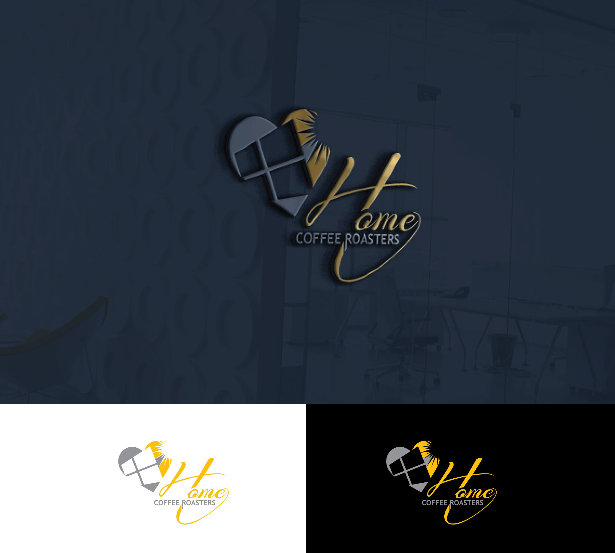 Logo Design by RRR Design for Home Coffee Roasters | Design #33973499