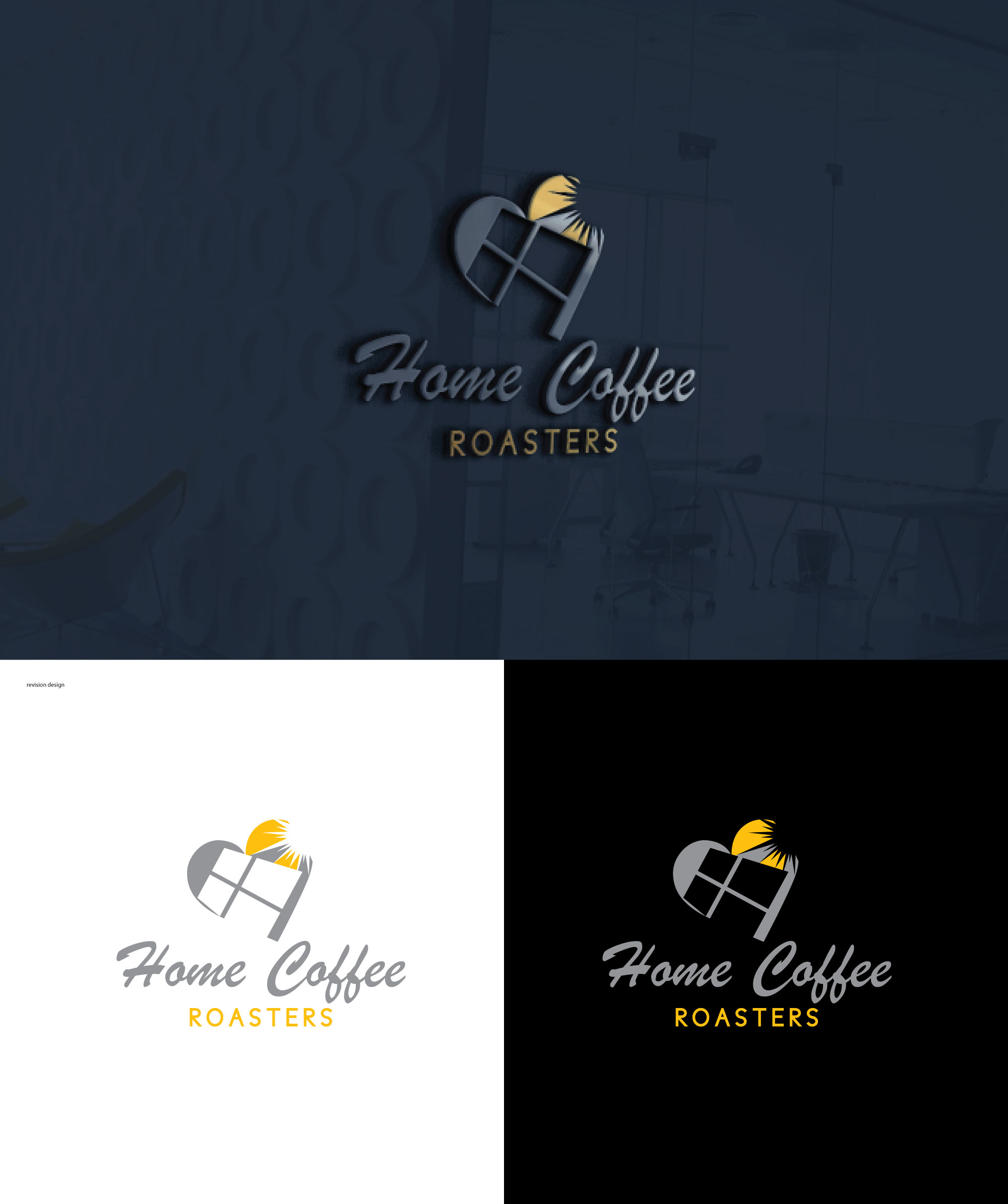 Logo Design by RRR Design for Home Coffee Roasters | Design #33982660
