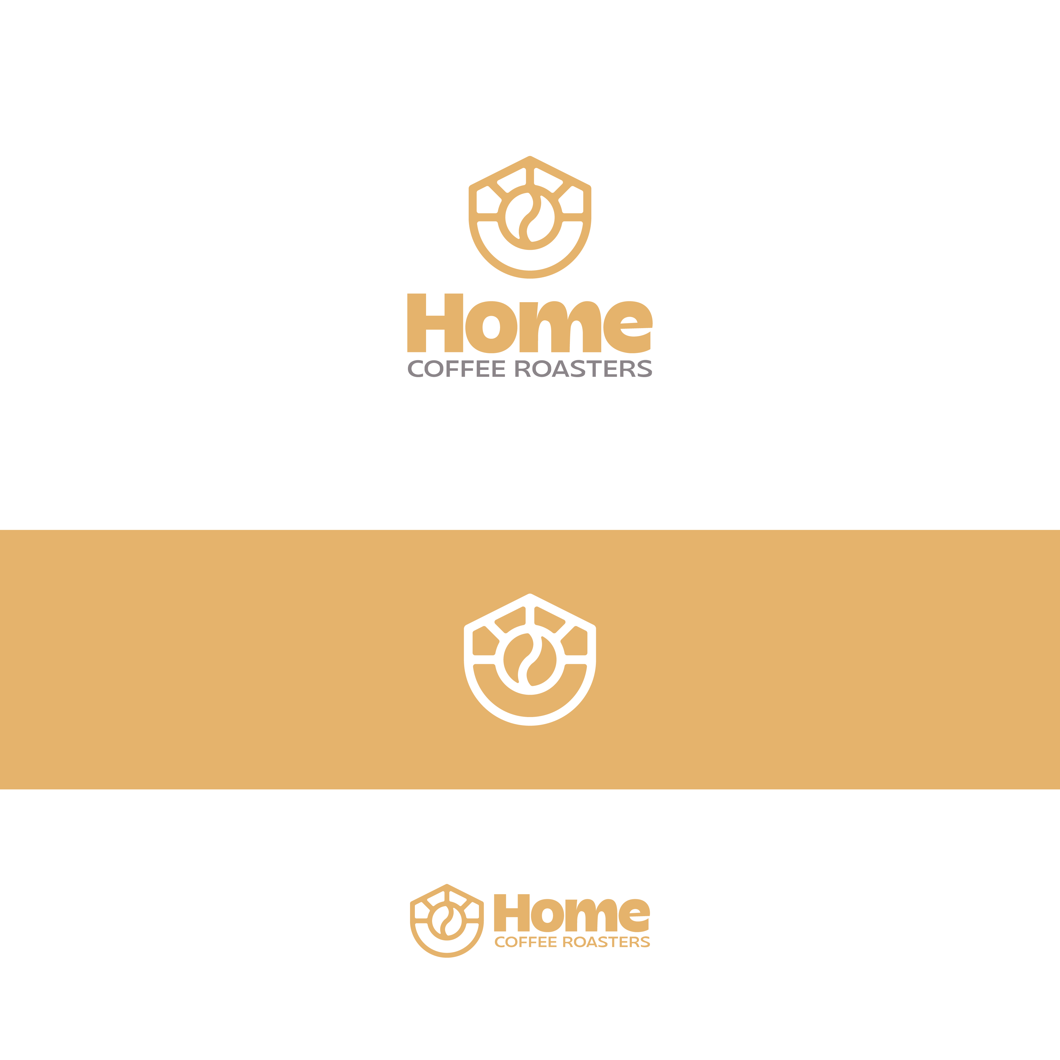 Logo Design by EDSENCE for Home Coffee Roasters | Design #33973469