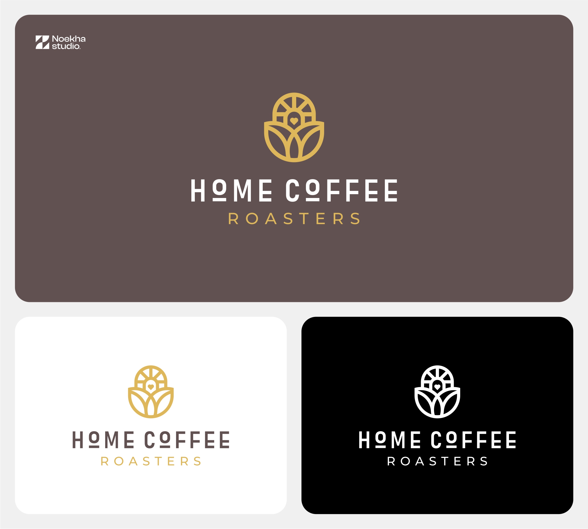 Logo Design by Noekha Studio for Home Coffee Roasters | Design #33969420