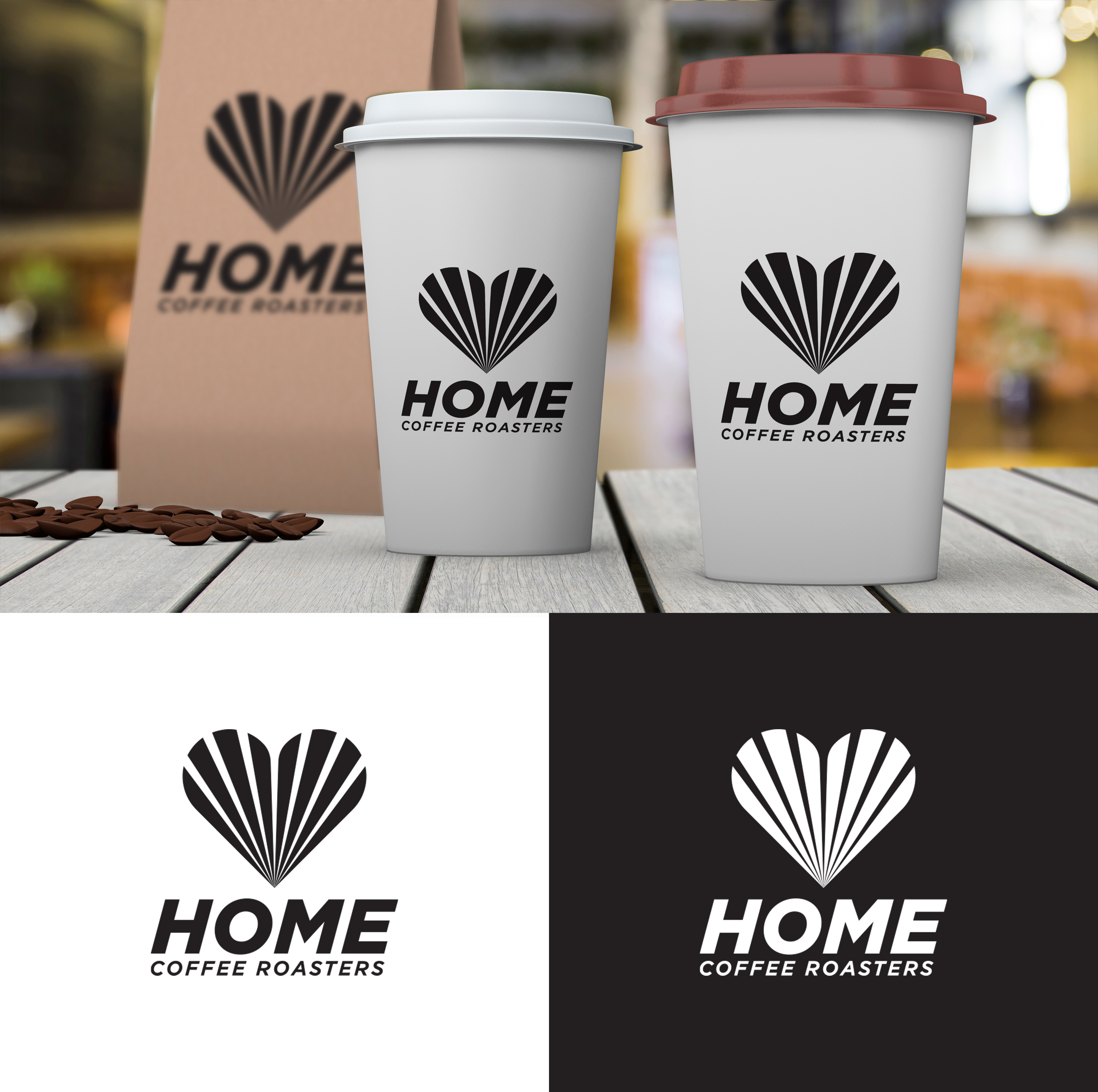 Logo Design by loveqis for Home Coffee Roasters | Design #33982084