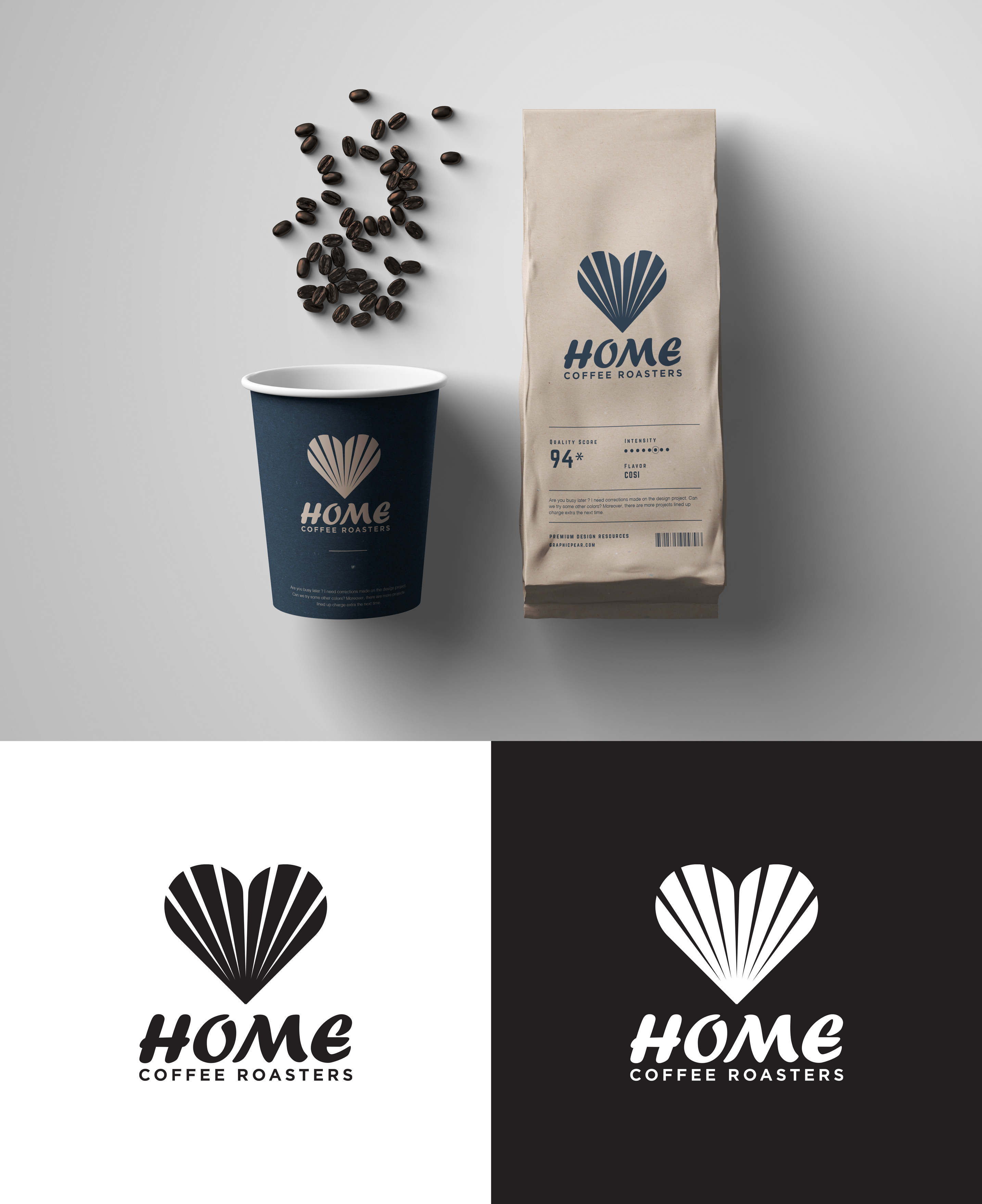 Logo Design by loveqis for Home Coffee Roasters | Design #33982141