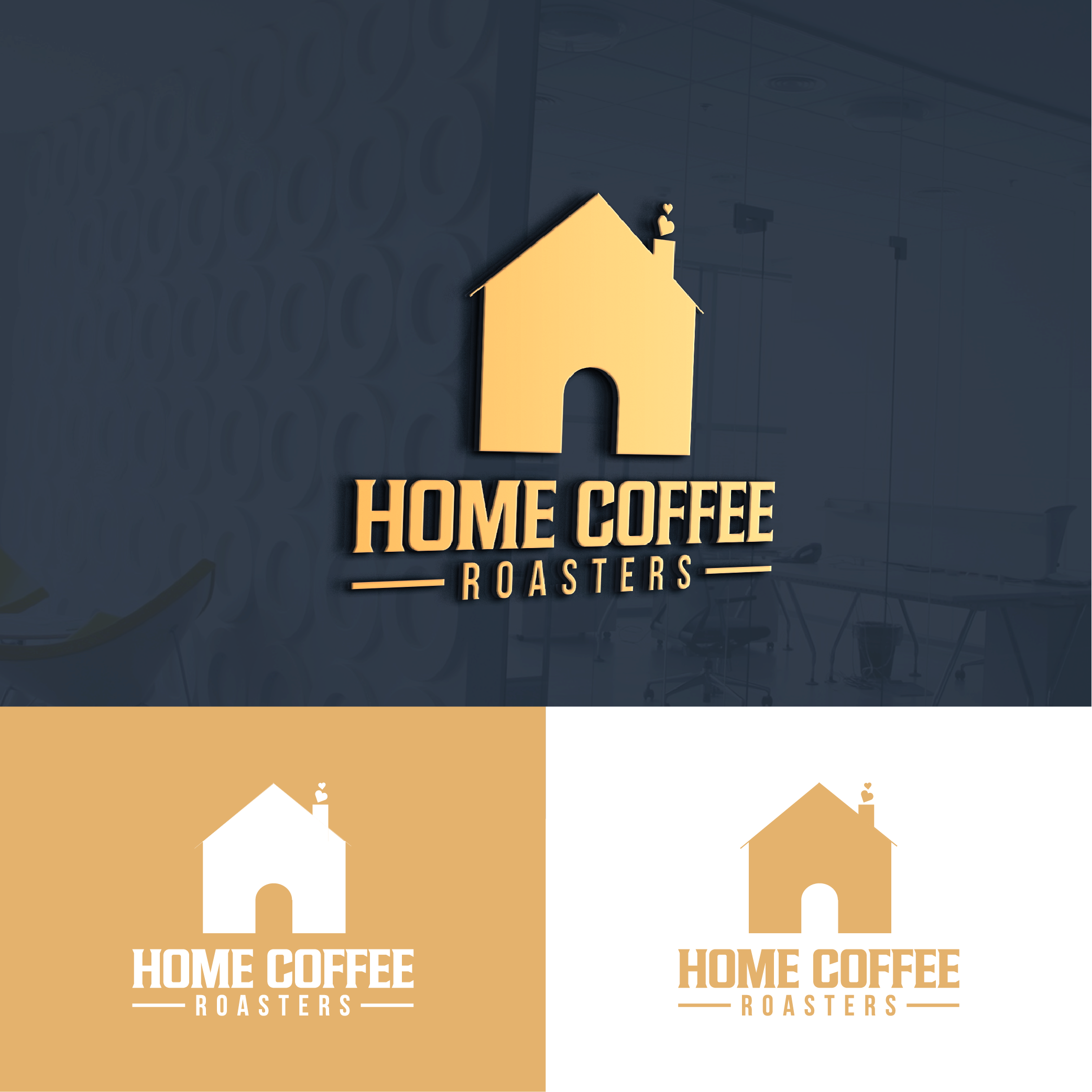 Logo Design by sengkuat for Home Coffee Roasters | Design #33970300