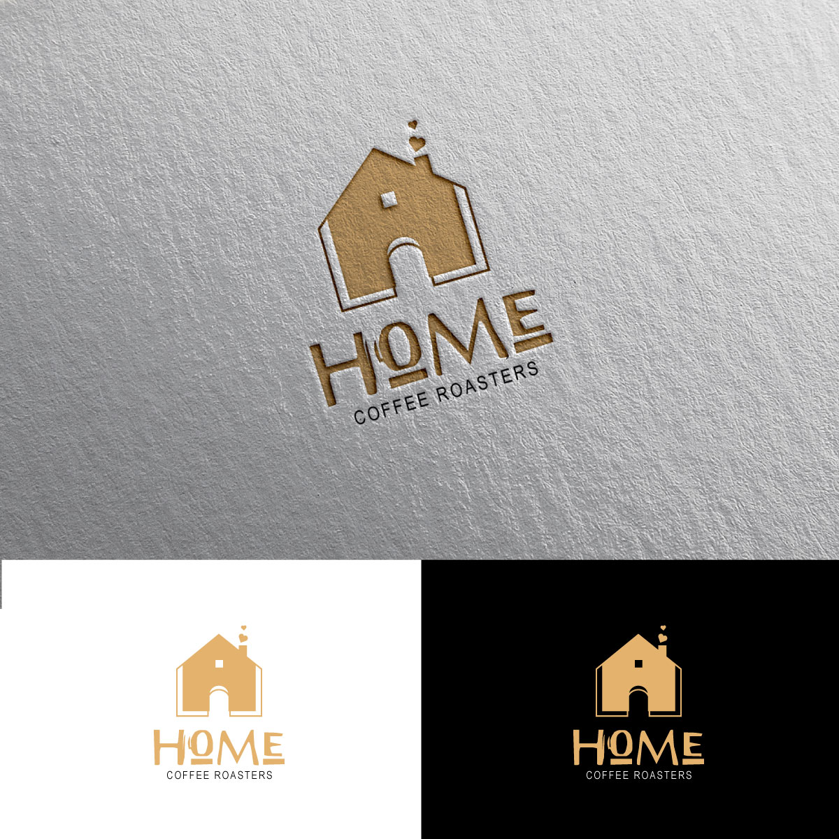 Logo Design by Alex Henry for Home Coffee Roasters | Design #33965053