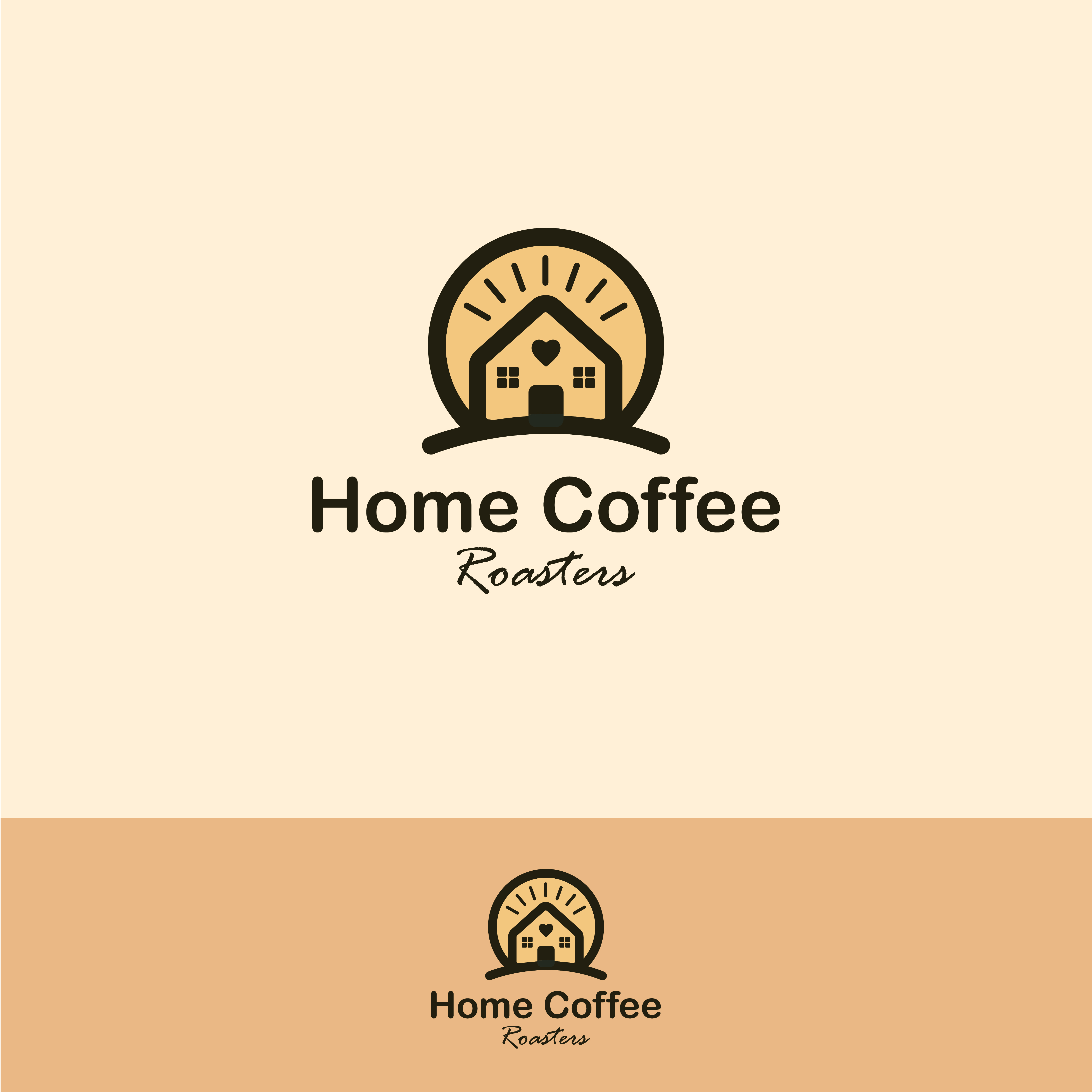 Logo-Design von Fancy Brandy für Home Coffee Roasters | Design #33968198