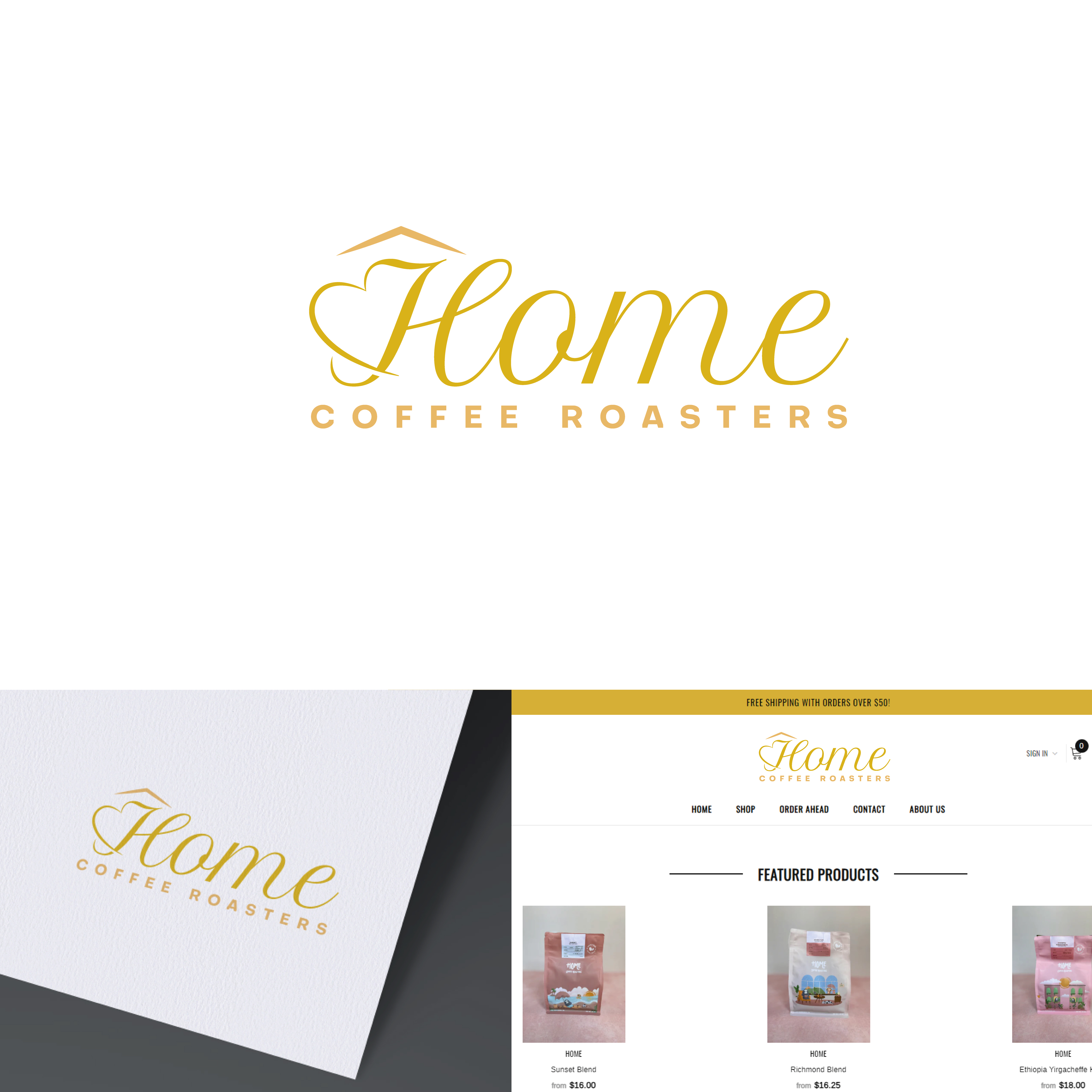 Logo Design by AbhishekkM'24 for Home Coffee Roasters | Design #33973294