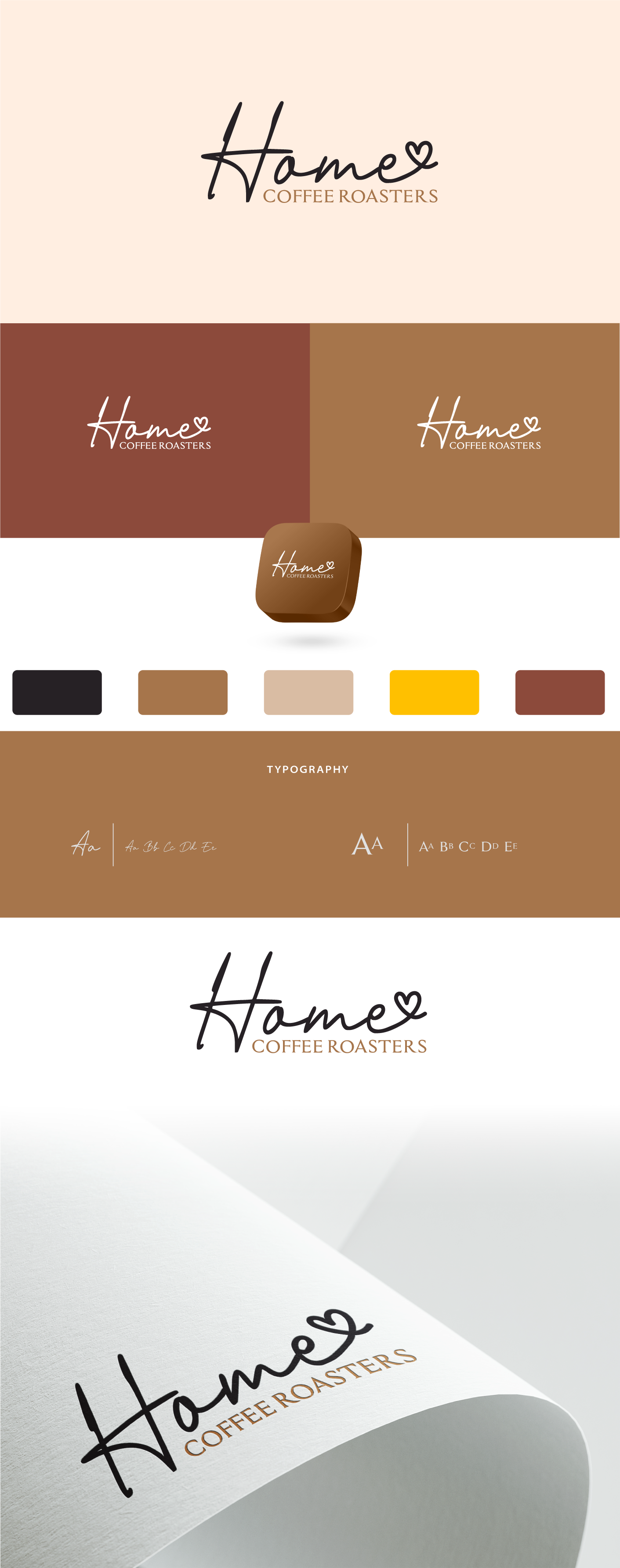 Logo Design by Skozer for Home Coffee Roasters | Design #34047651