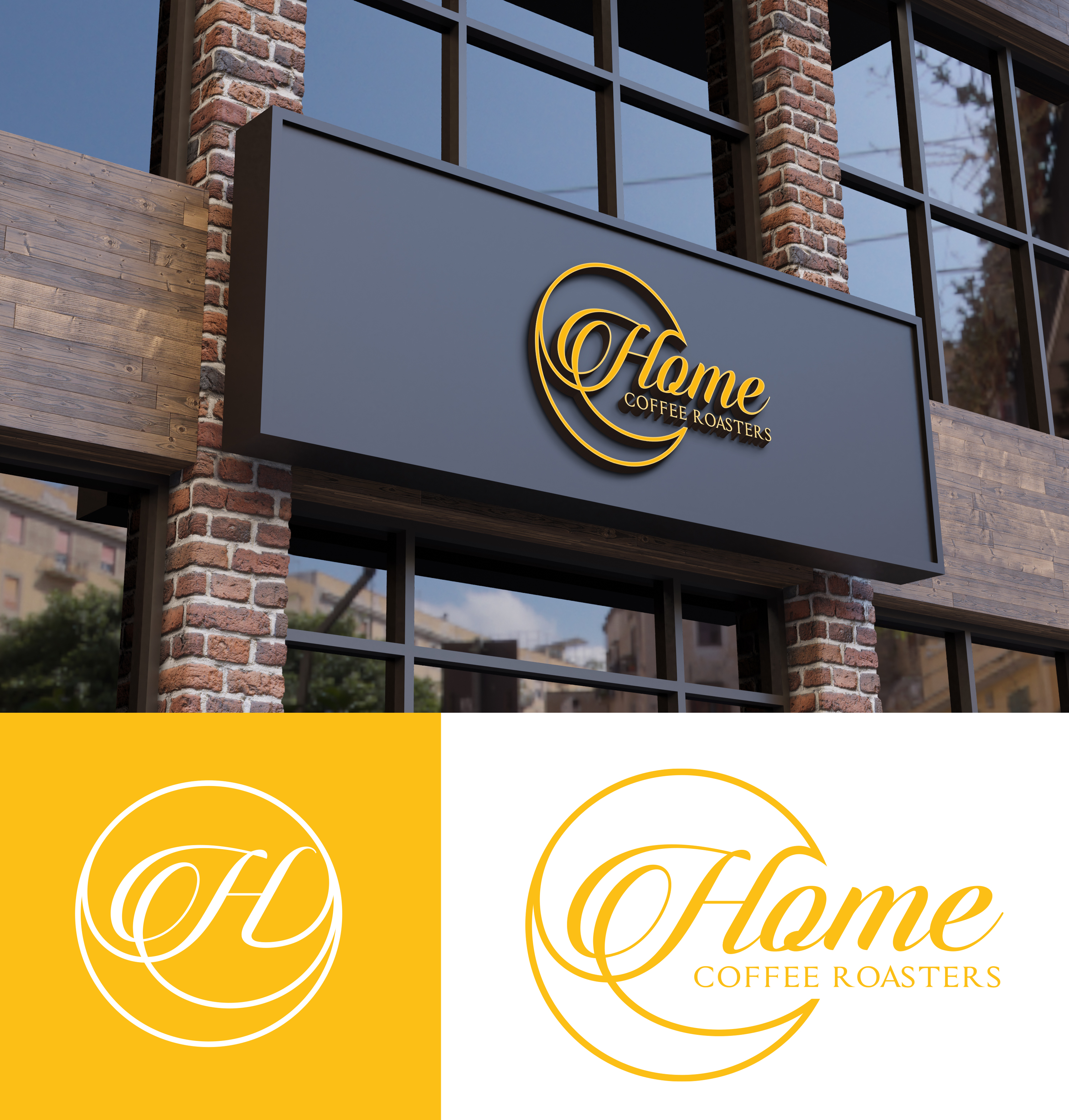 Logo-Design von Rubia@ für Home Coffee Roasters | Design #33970093