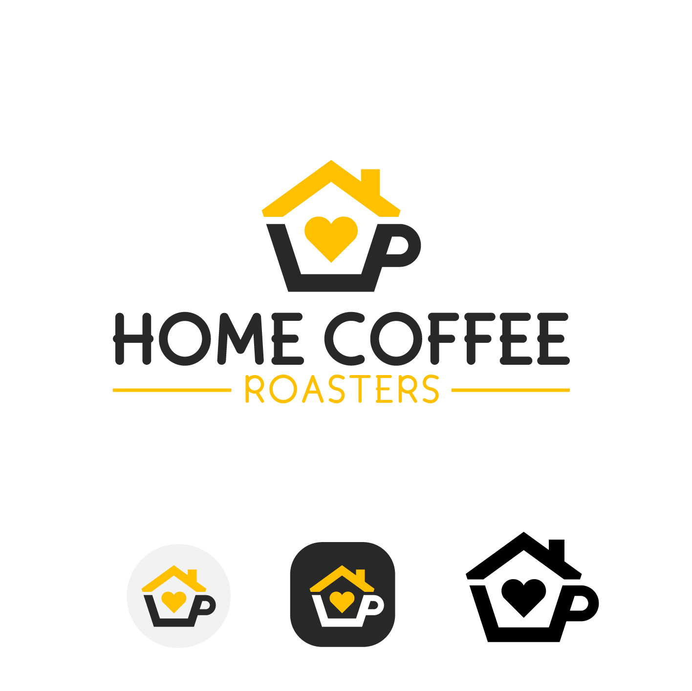 Logo Design by M Habib for Home Coffee Roasters | Design #33970810