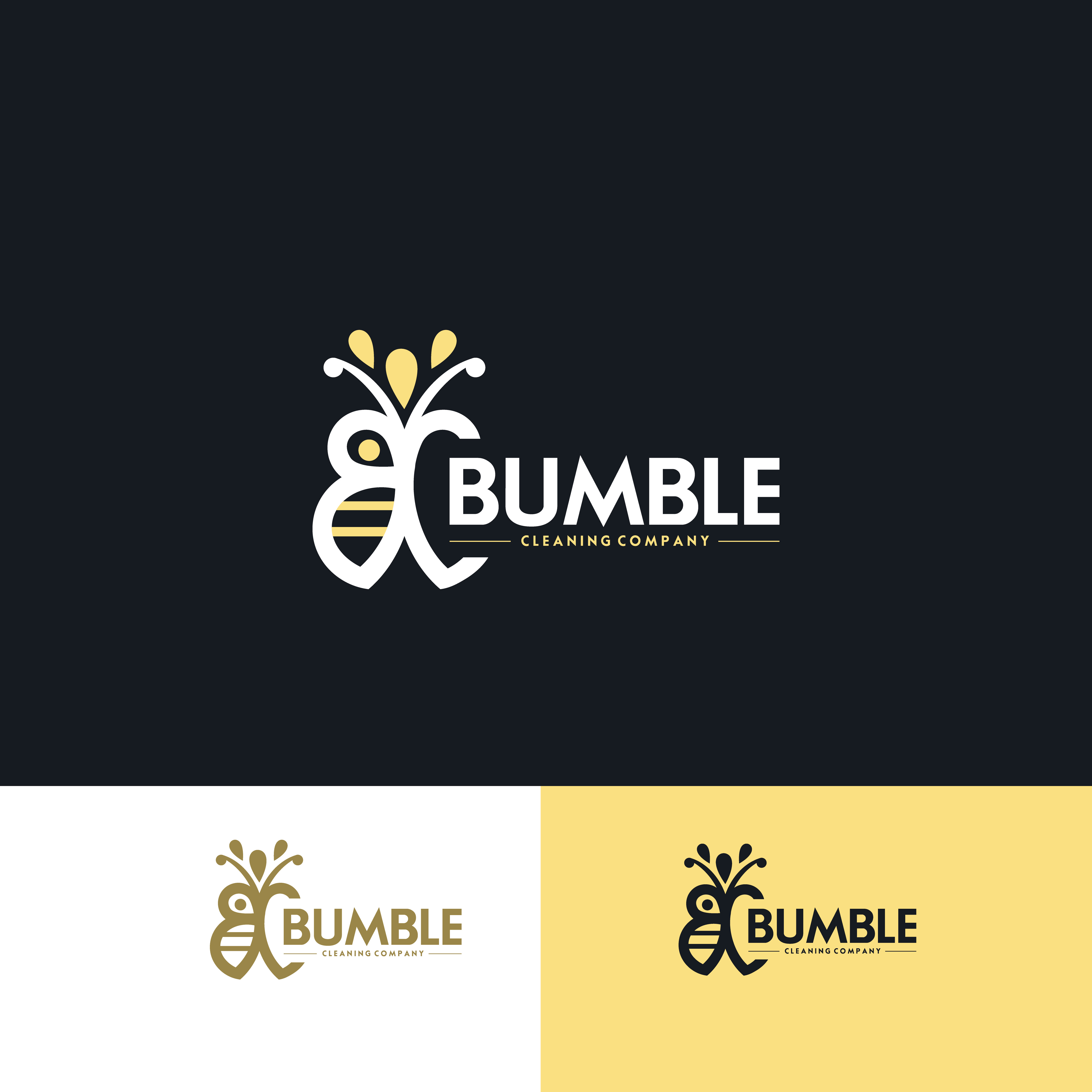Logo Design by ainee4 for Bumble Cleaning Company | Design #33972663