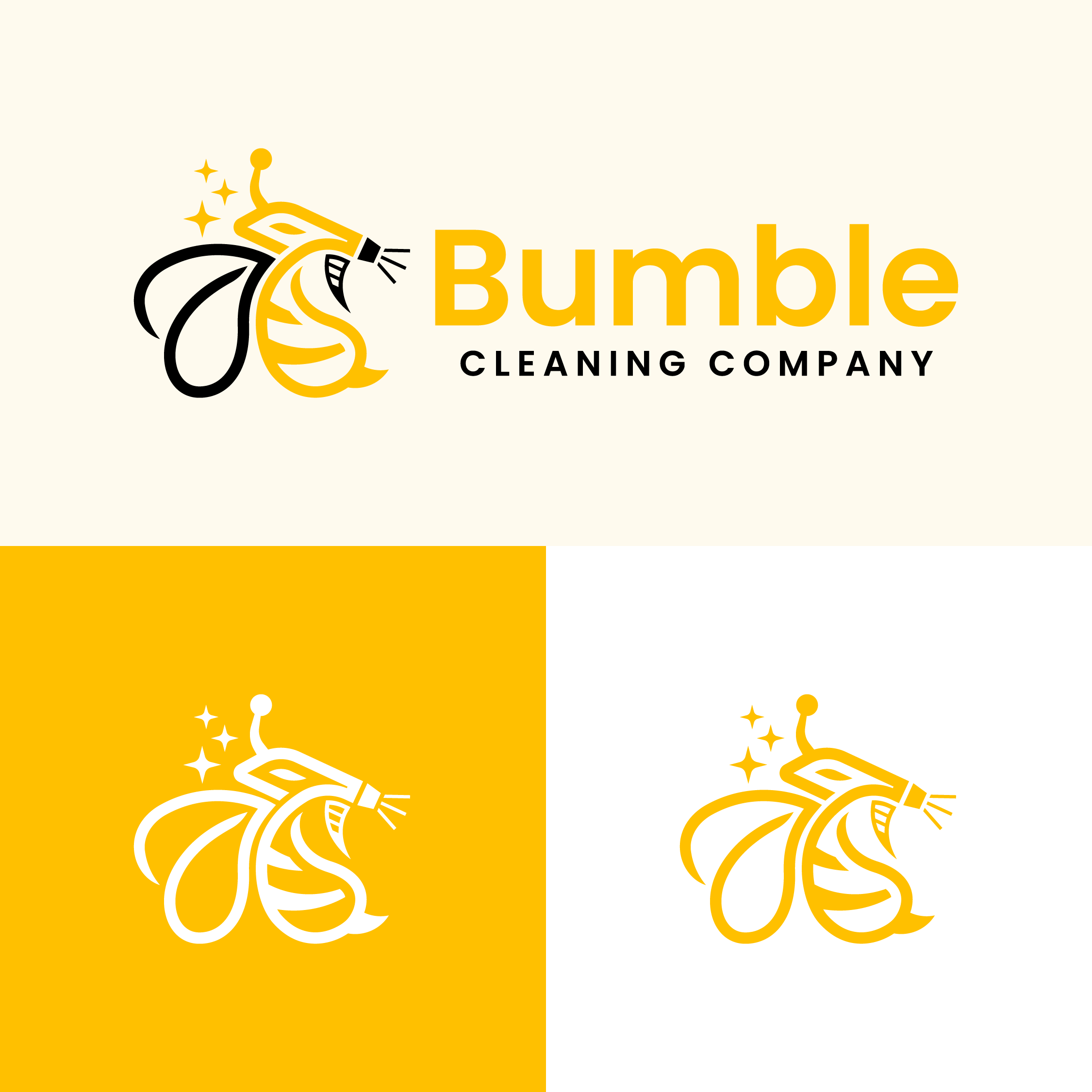 Logo-Design von afroArt für Bumble Cleaning Company | Design #33973908