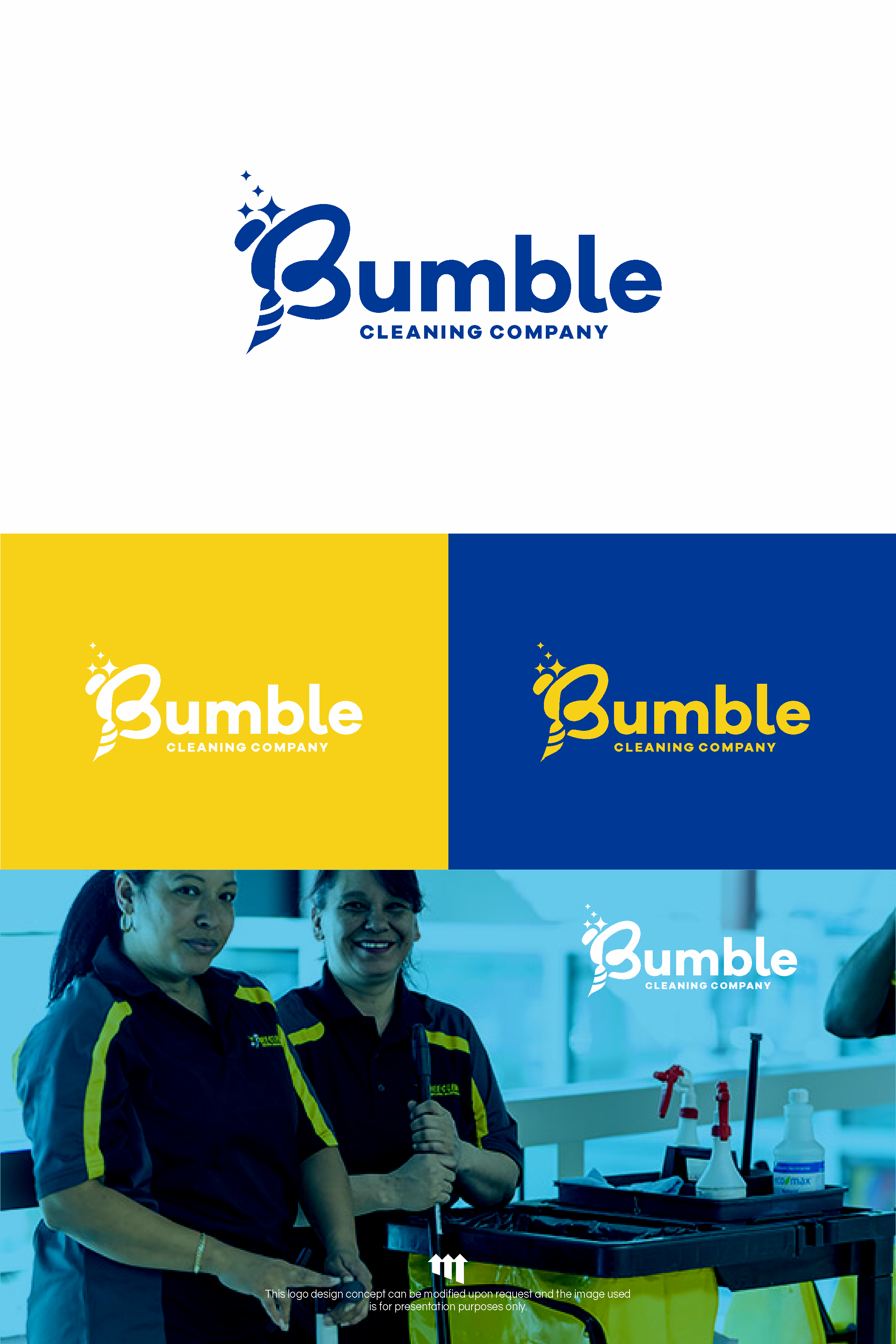 Logo Design by MBARO for Bumble Cleaning Company | Design #34011115