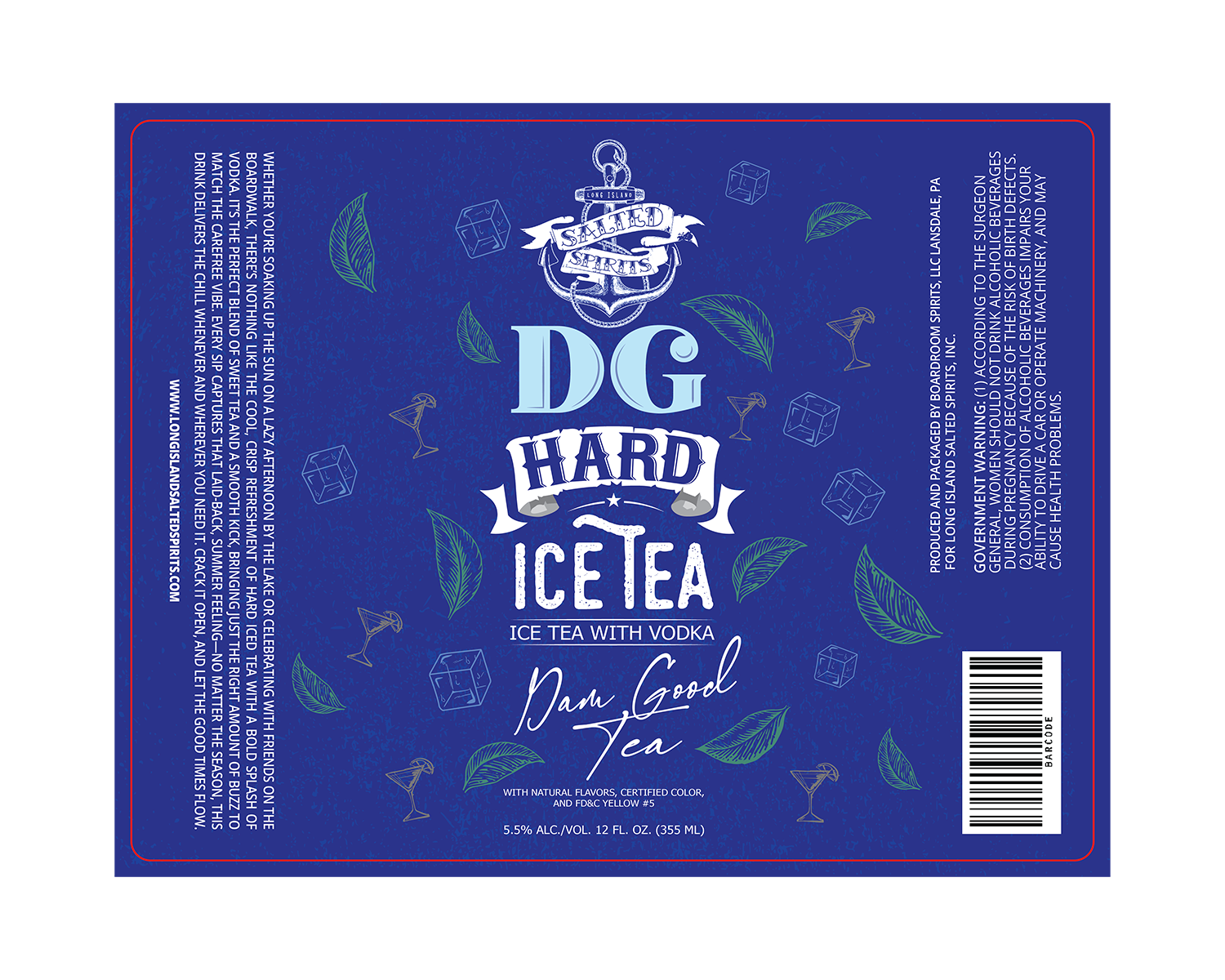 Label Design by Navisol Creatives for Long Island salted spirits inc  | Design #33979189