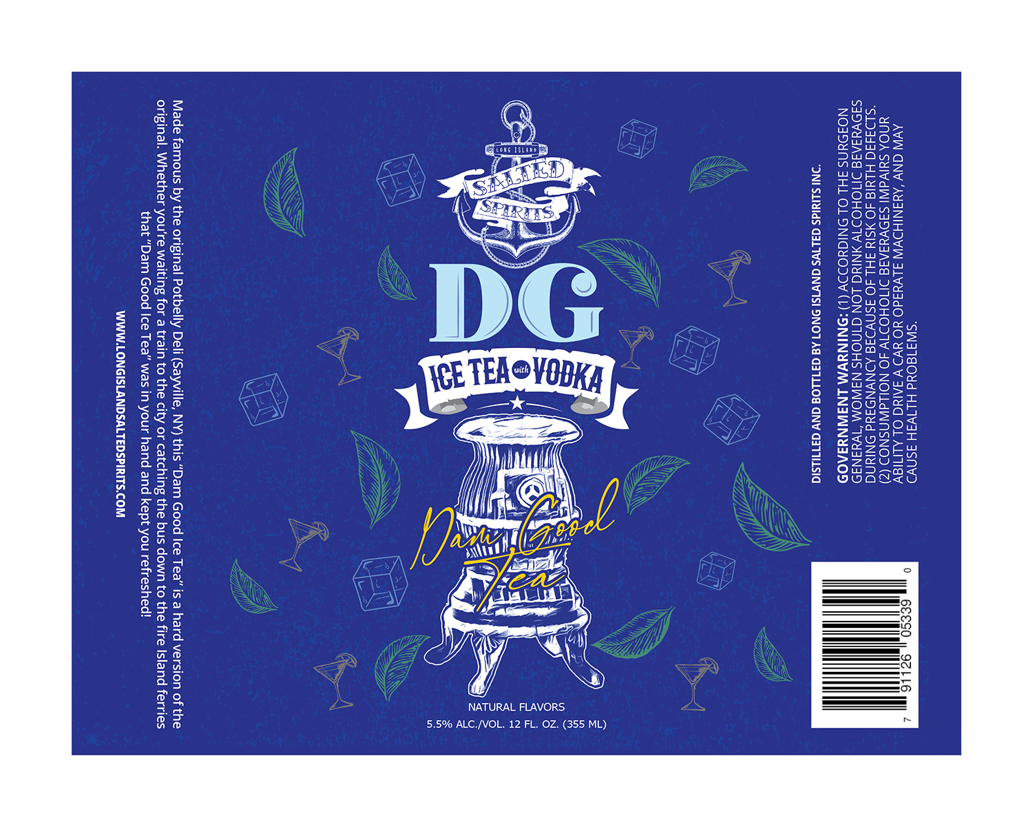 Label Design by Navisol Creatives for Long Island salted spirits inc  | Design #34027192