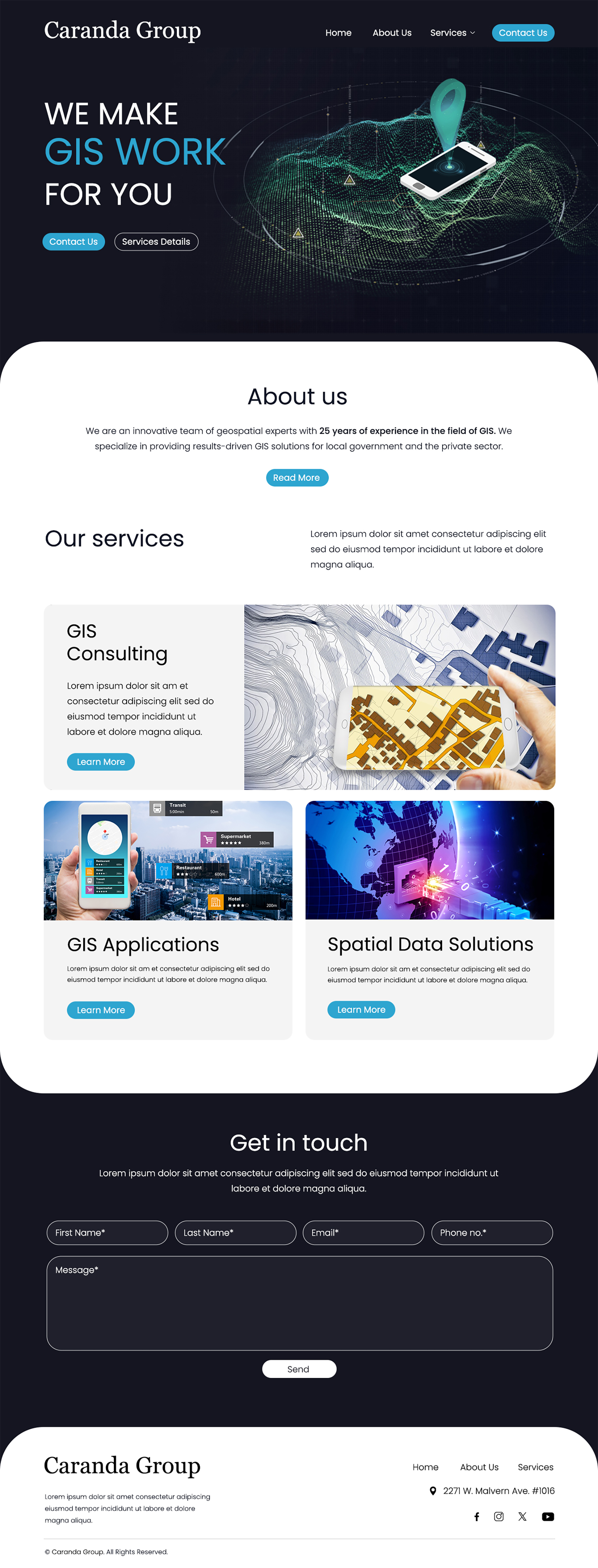 Web Design by designcircle for Caranda Group | Design #33992592