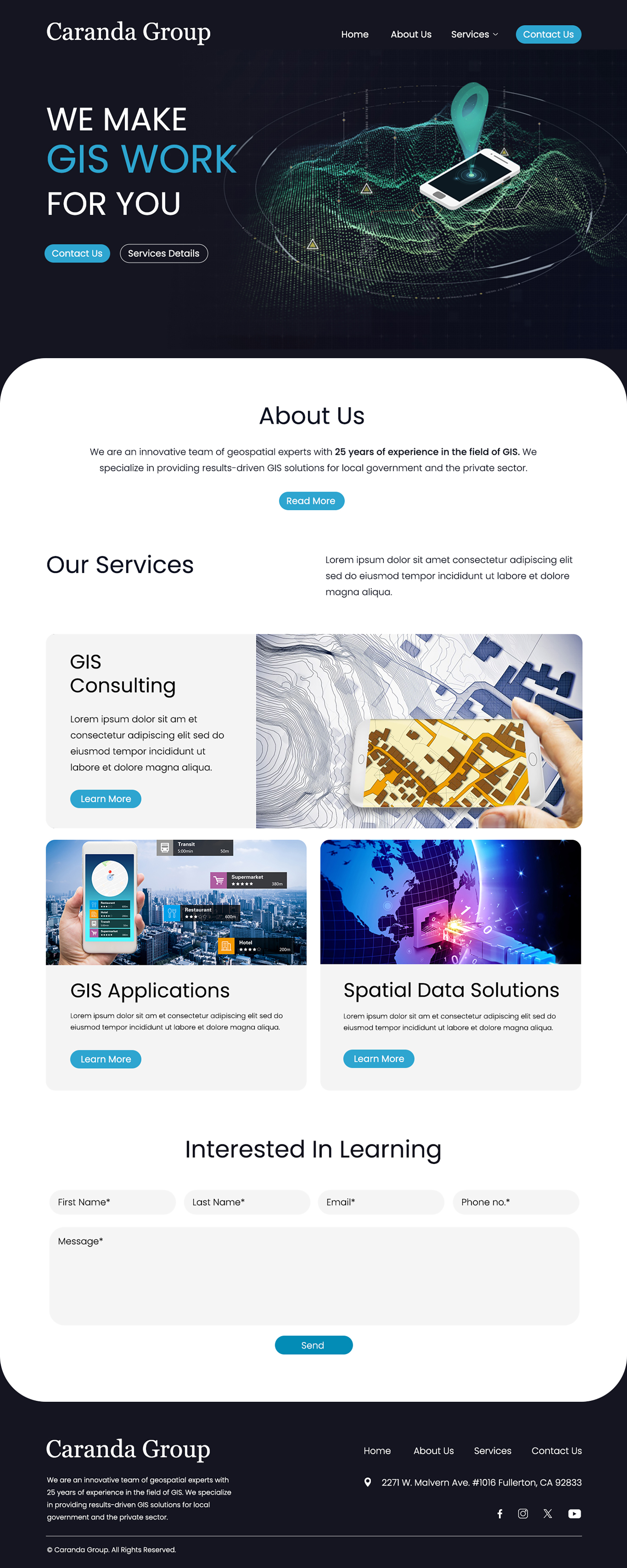 Web Design by designcircle for Caranda Group | Design #33994868