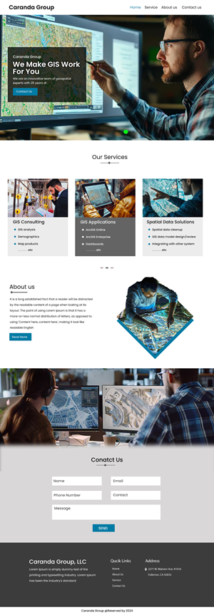 Diseño Web por Creations Box 2015 para Caranda Group | Diseño: #33986376