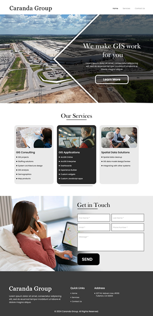 Diseño Web por Creations Box 2015 para Caranda Group | Diseño: #33986377