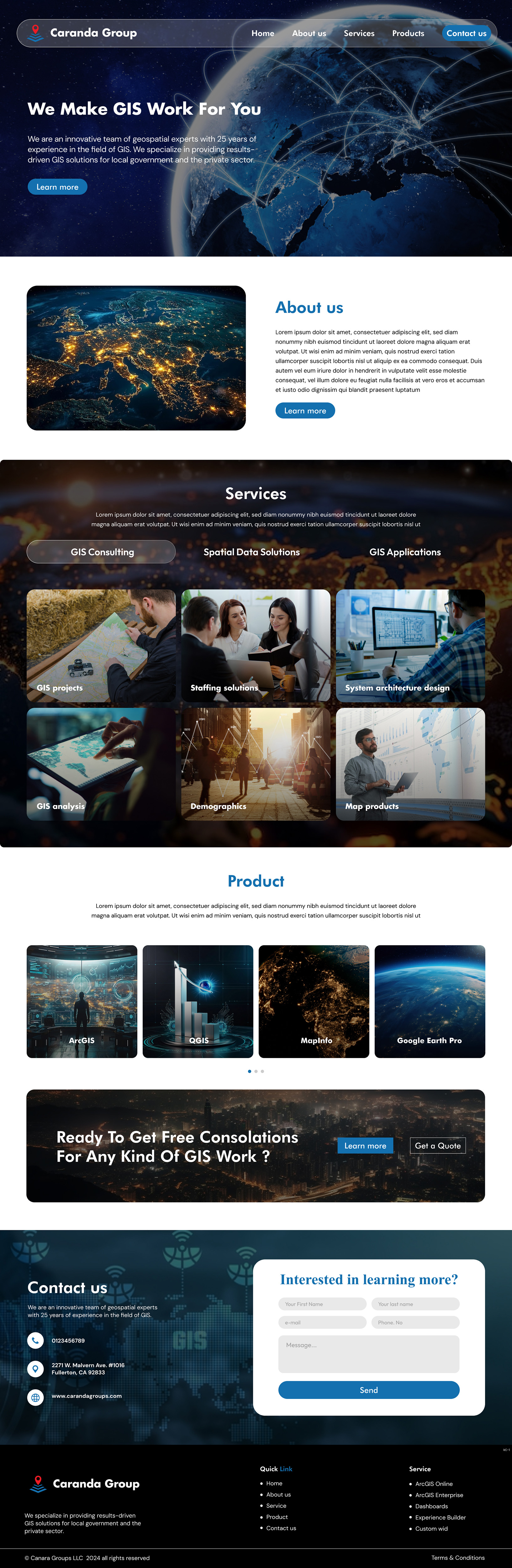 Web Design par Creative Slices pour Caranda Group | Design #34008226