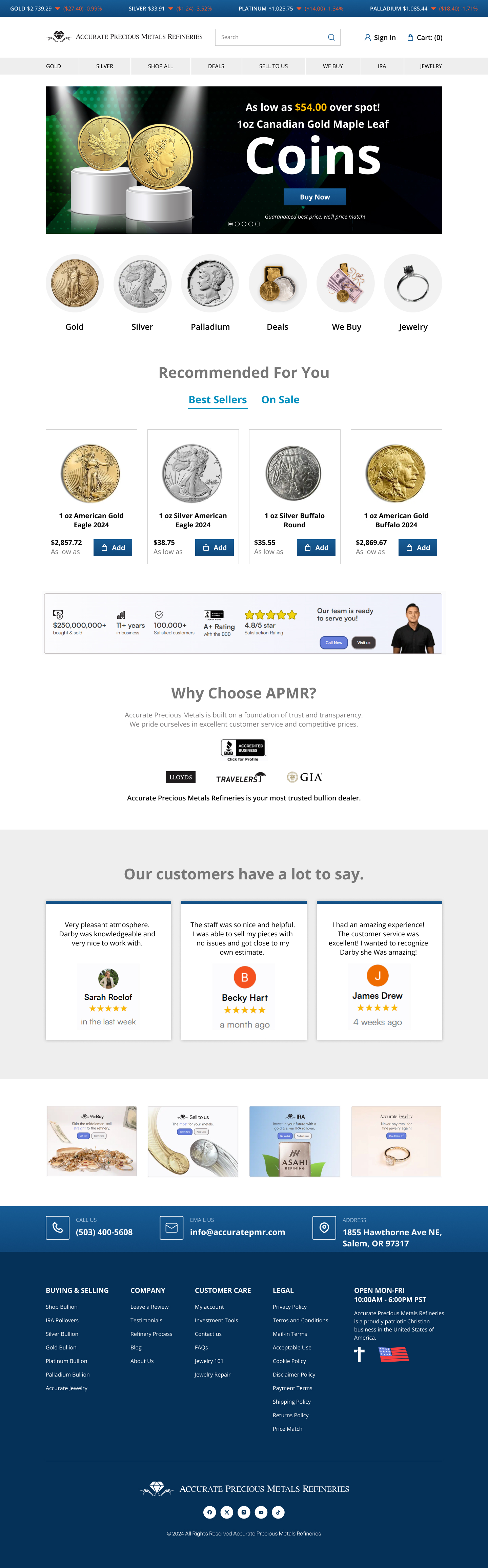 Web Design by Senthil Kumaar V for Accurate Precous Metals Refineries | Design #33997720