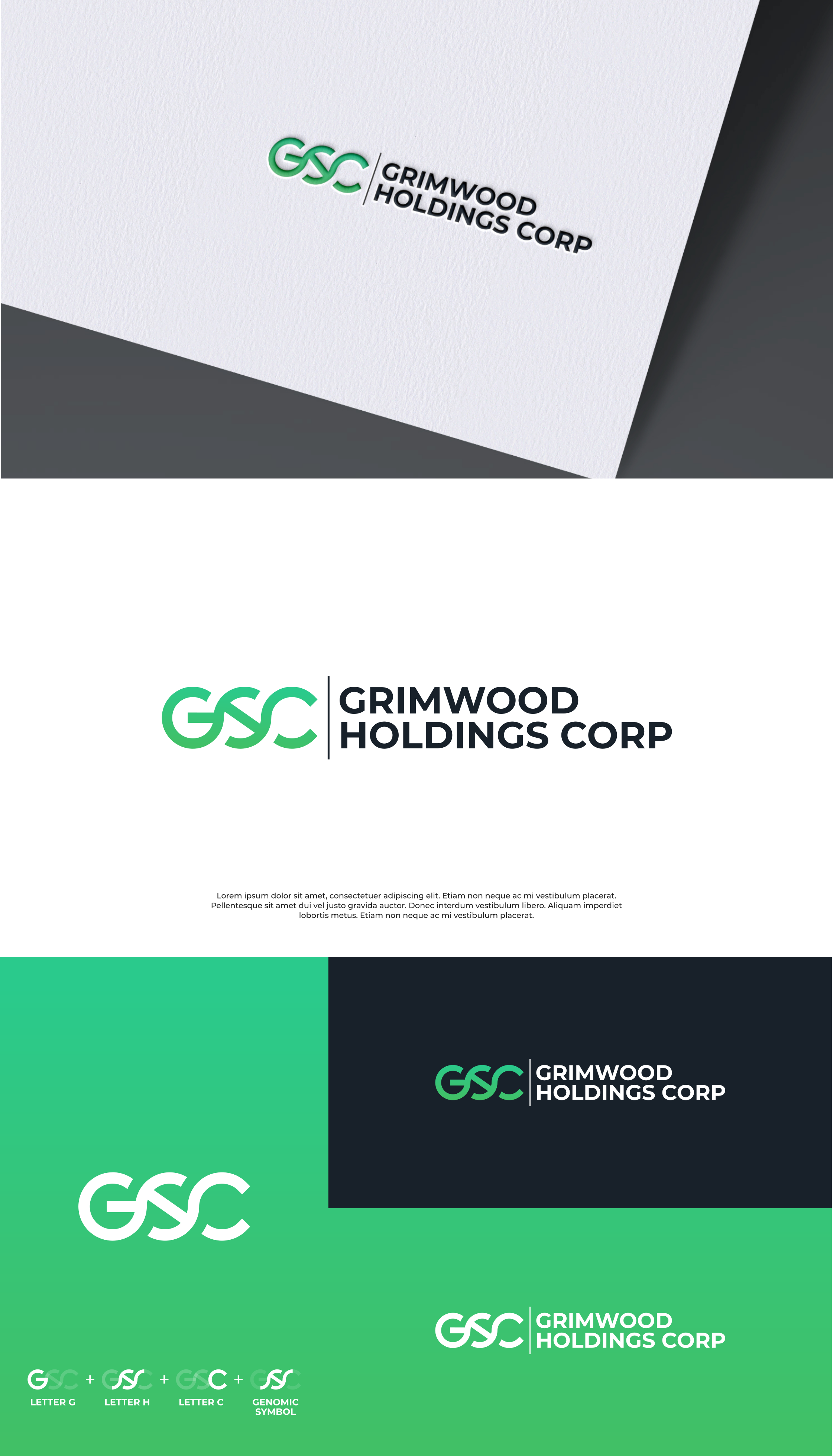 Logo Design by Zaid Al Faqih for Grimwood Holdings Corp | Design #34025709
